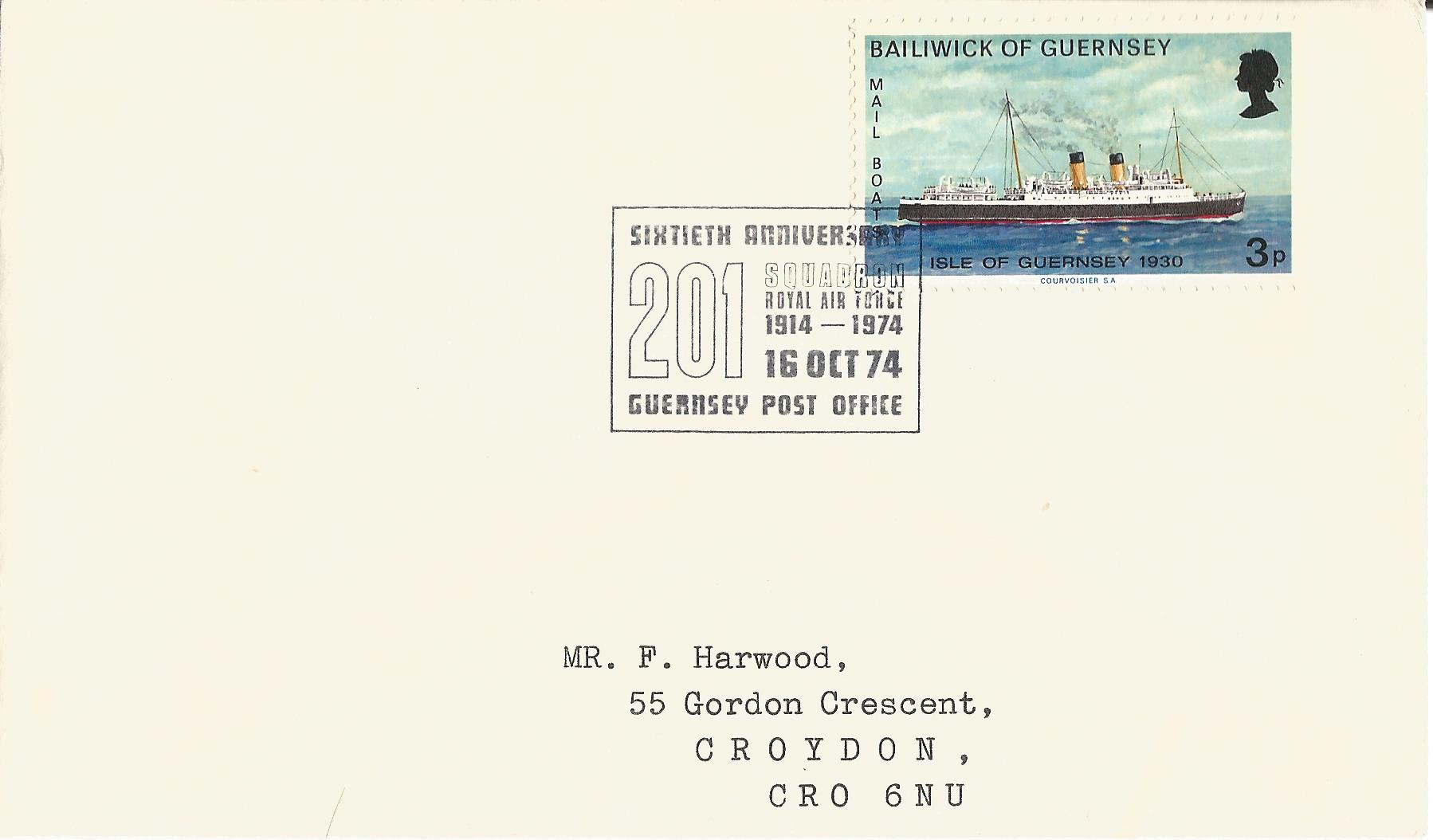 Sixtieth Anniversary 210 Squadron Royal Air Force 1914-1974 Guernsey Post Office_G16
