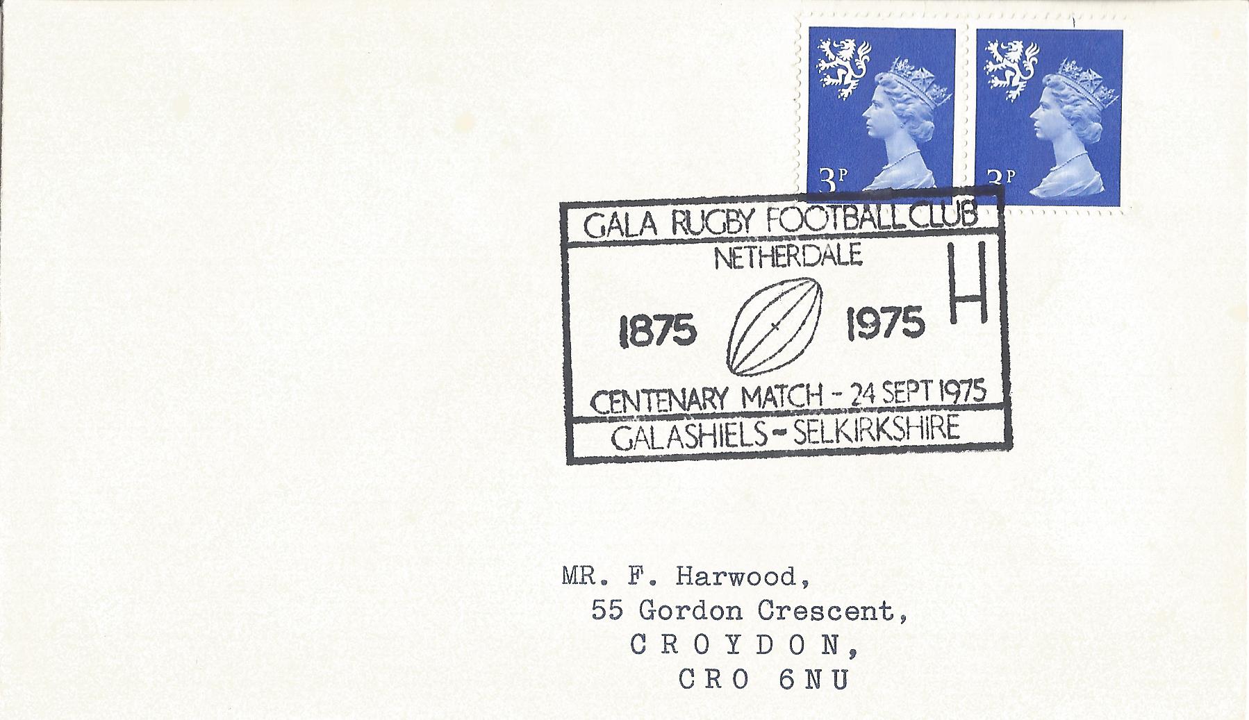Gala Rugby Football Club Netherdale 1875 1975 Centenary Match Galashiels Selkirkshire_2936