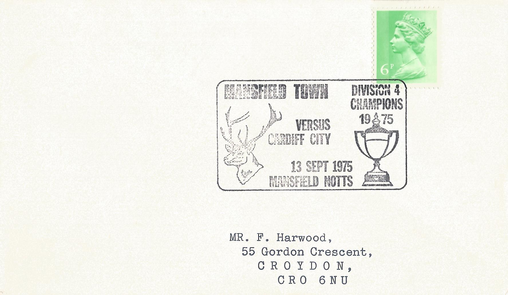 Mansfield Town Division 4 Champions 1975 versus Cardiff City Mansfield Notts_2924
