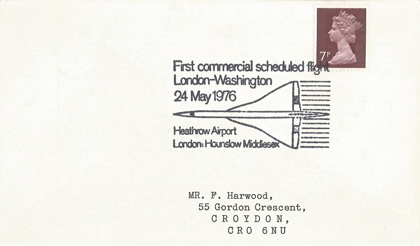 First Commercial scheduled flight London-Washington Heathrow Airport London Hounslow Middlesex_3013