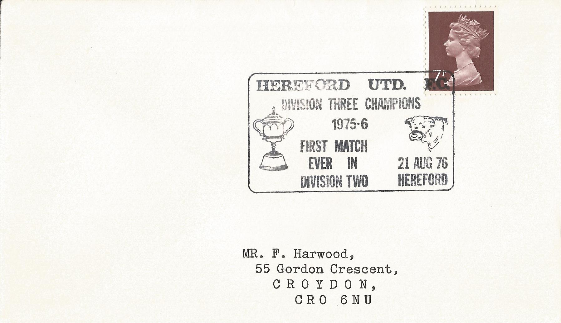 Hereford Utd FC Division Three Champions 1975-6 First Match ever in Division Two Hereford_3091