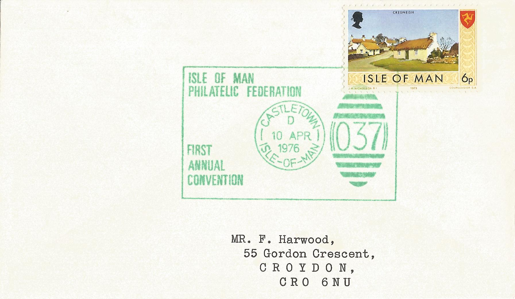 Isle of Man Philatelic Federation First Annual Convention Castledown Isle of Man_M23