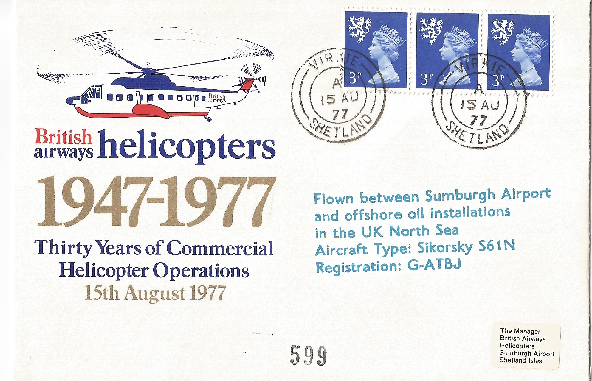 British airways helicopters 1947-1977 Thirty Years of Commercial Helicopter Operations Virkie Shetland