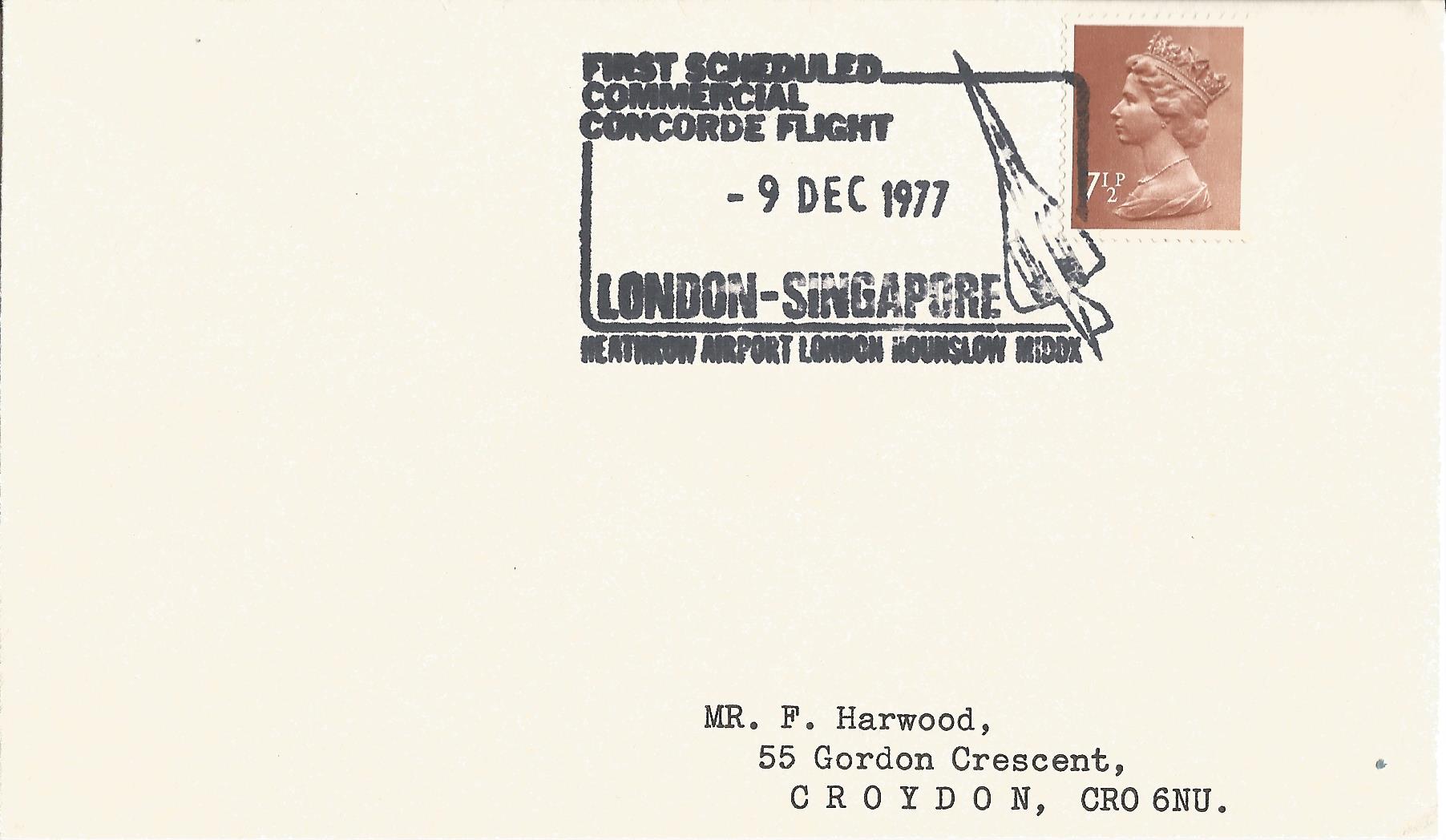 First Scheduled Commercial Concorde Flight London-Singapore Heathrow Airport London Hounslow Middx_3438