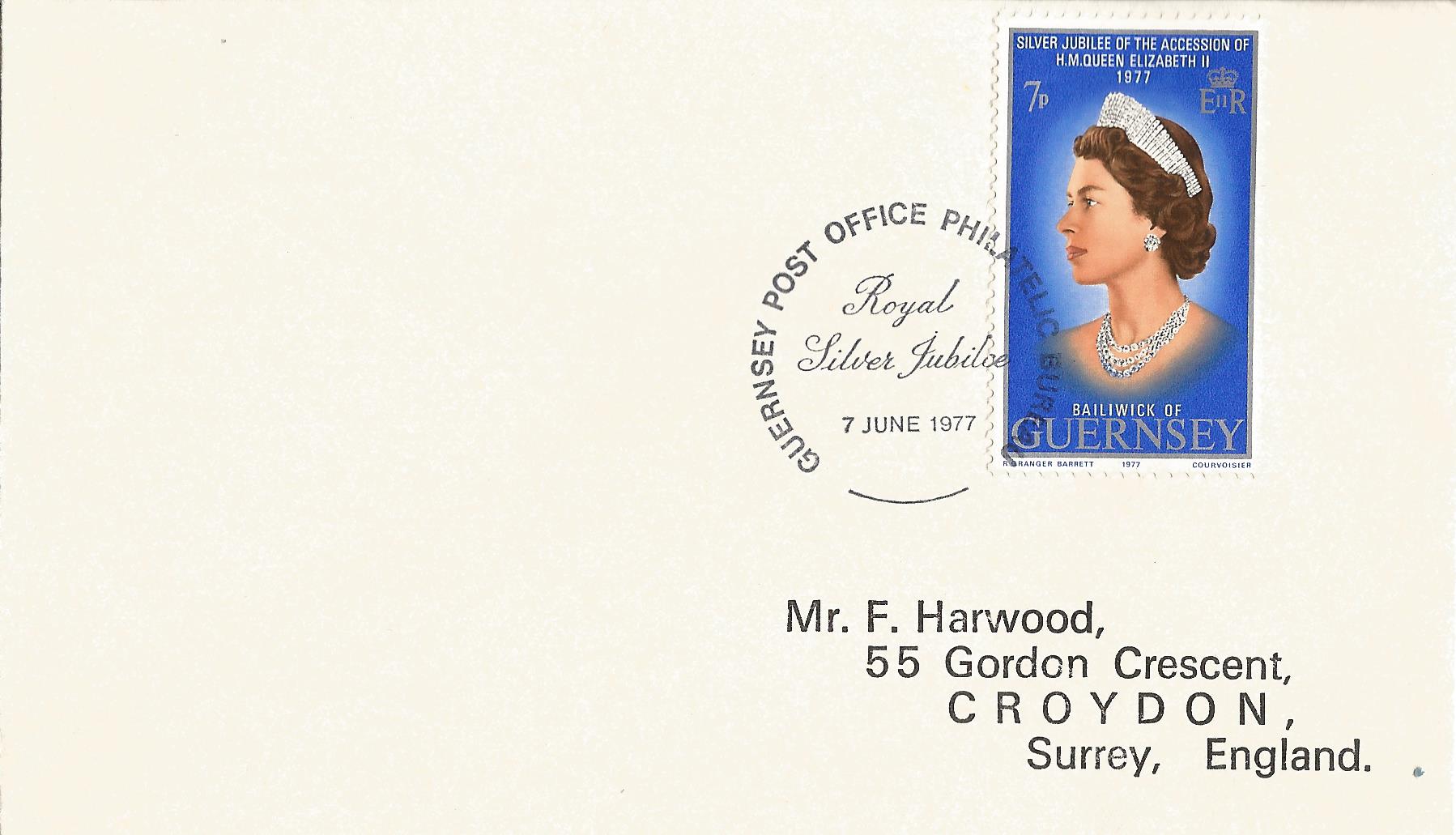 Royal Silver Jubilee Guernsey Post Office Philatelic Bureau_G28