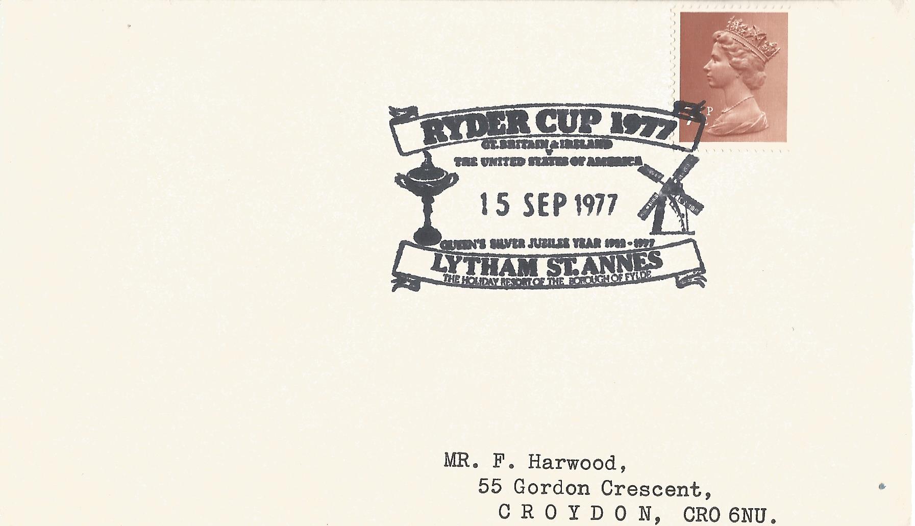 Ryder Cup 1977 Gt Britain & Ireland v United Staes of America Queen's Silver Jubilee Year 1952-1977 Lytham St Annes The Holiday Resort of the Borough of Fylde_3388