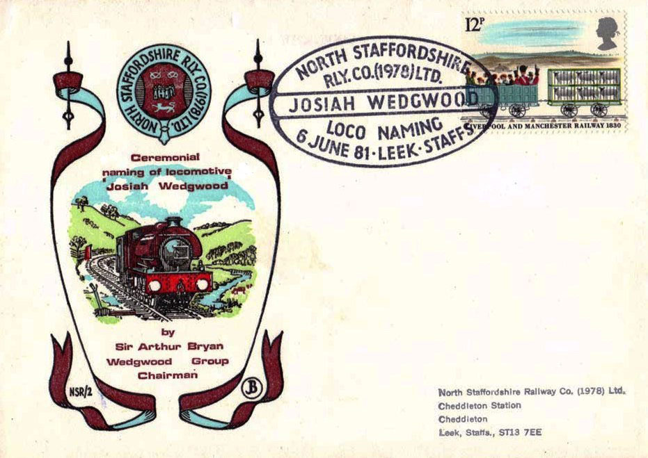 North Staffordshire Rly Co 1978 Ltd Josiah Wedgwood Loco Naming Leek Staffs_4734