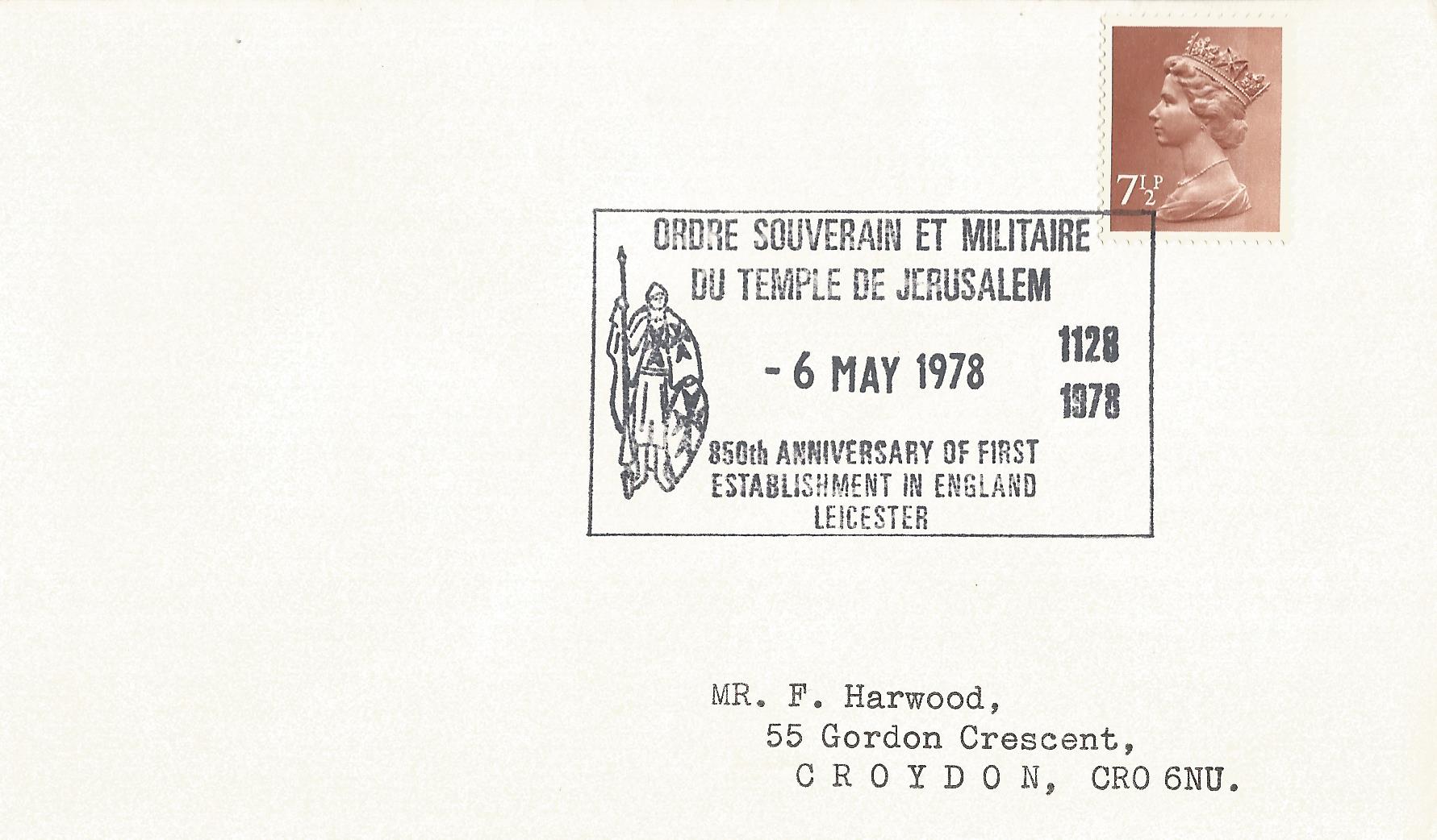 Ordre Souverain Et Militaire Du Temple De Jerusalem 850th Anniversary of First Establishment in England Leicester_3510