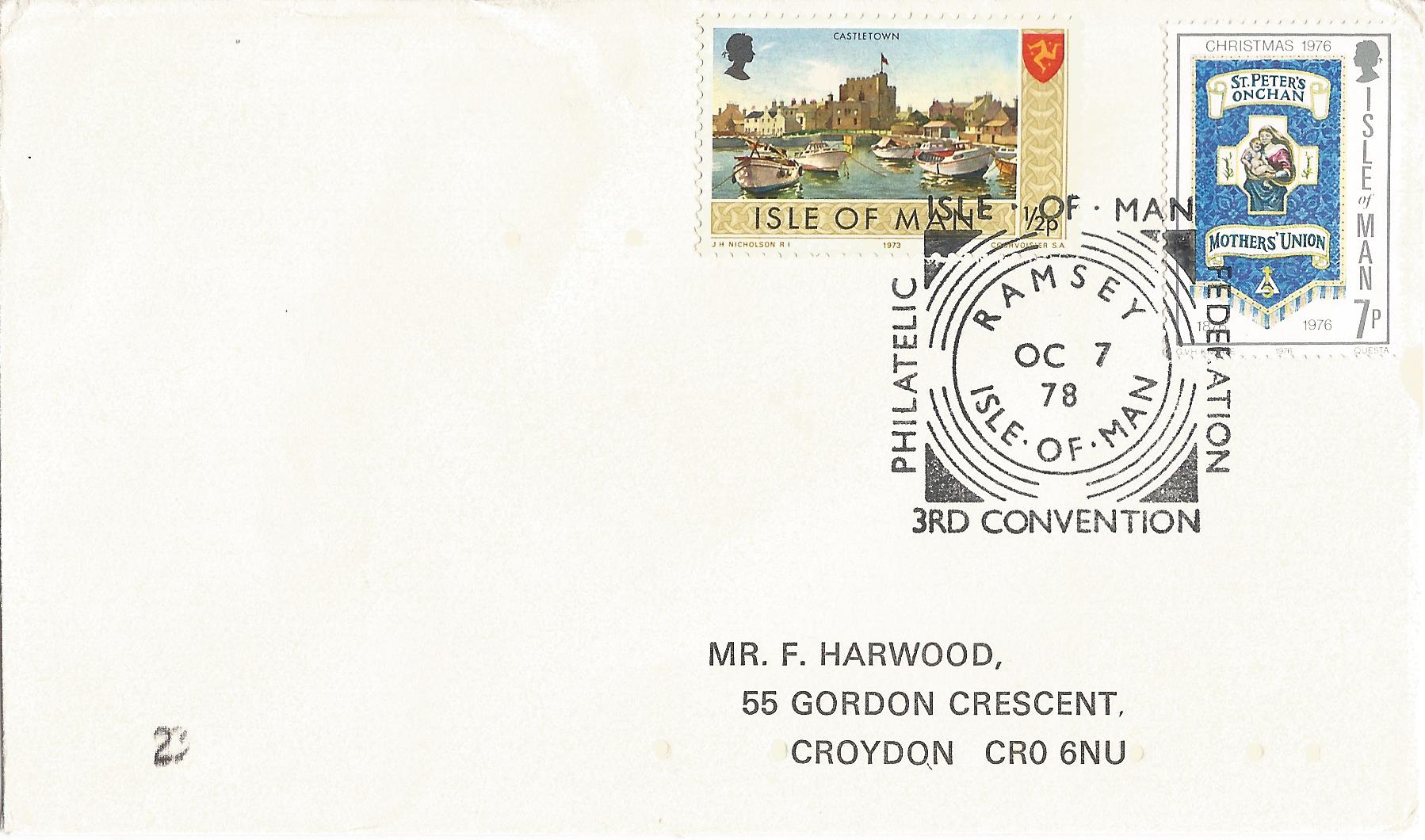 Philatelic Isle of Man Federation 3rd Convention Ramsey Isle of Man_M54