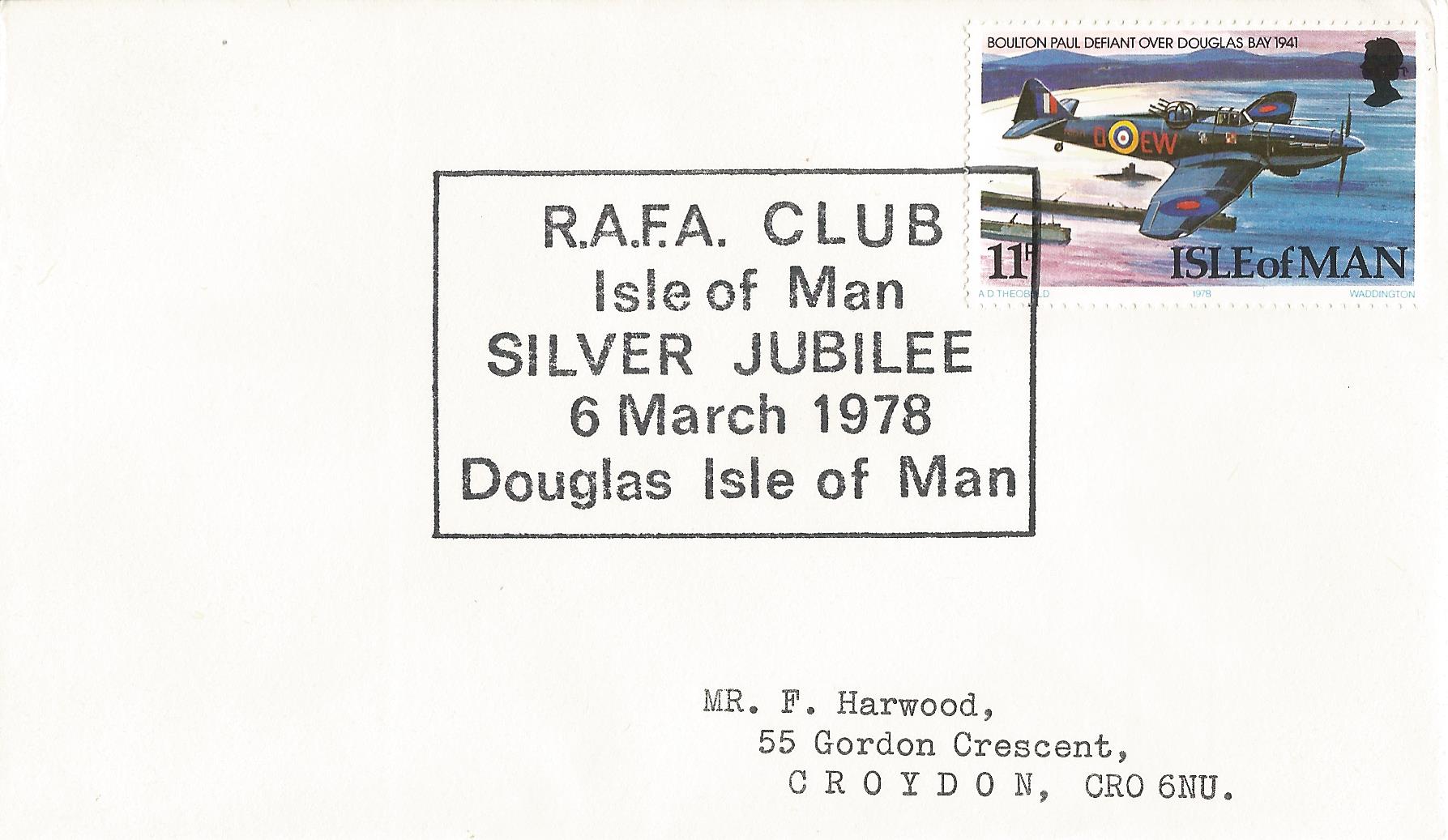 RAFA Club Isle of Man Silver Jubilee Douglas Isle of Man_M44