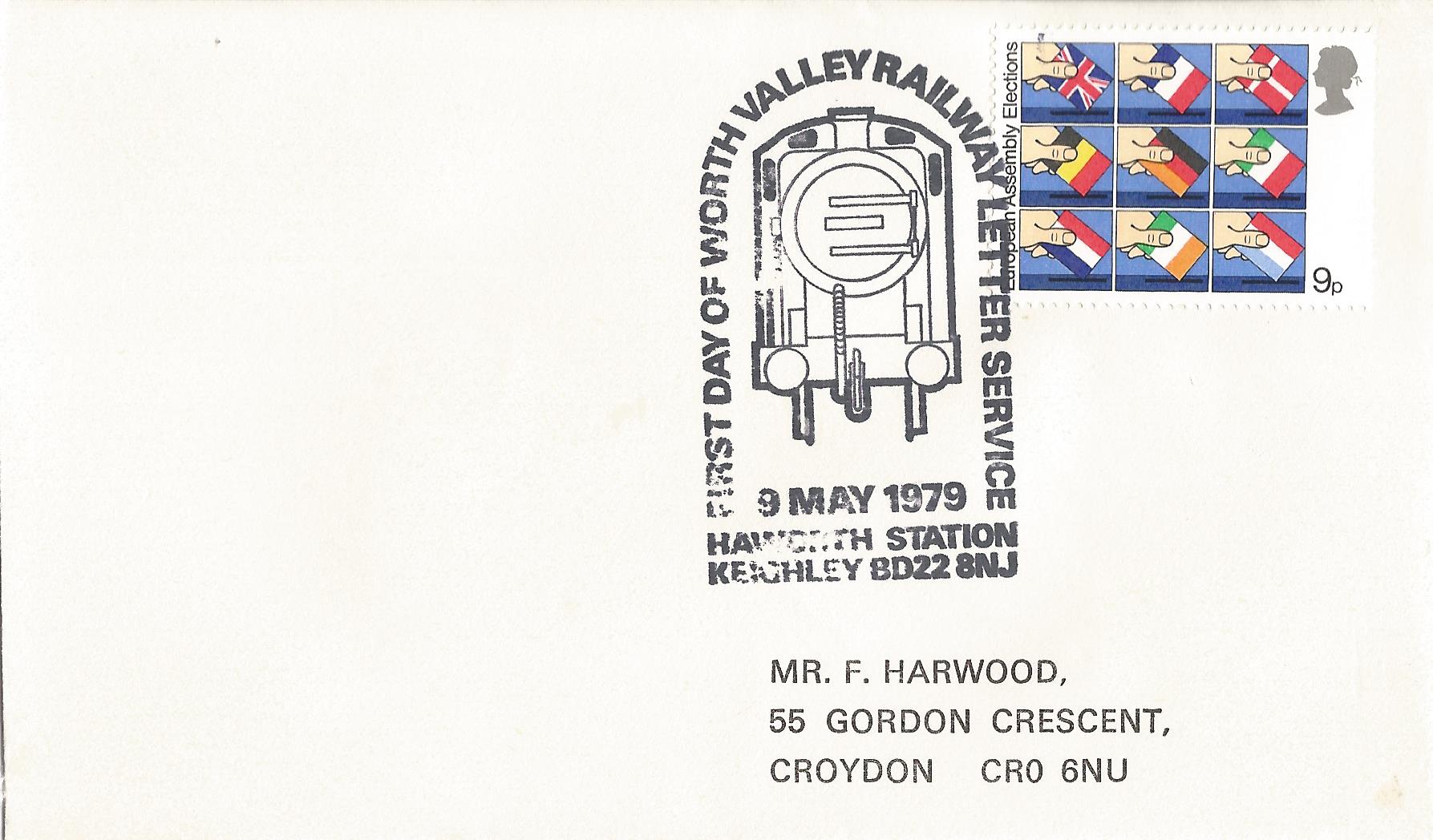 First Day of Worth Valley Railway Letter Service Haworth Station Keighley BD22 8NJ_3811