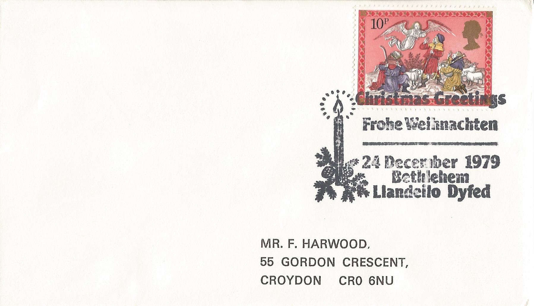 Christmas Greetings Frohe Weihnachten Bethlehem Llandeilo Dyfed_4094