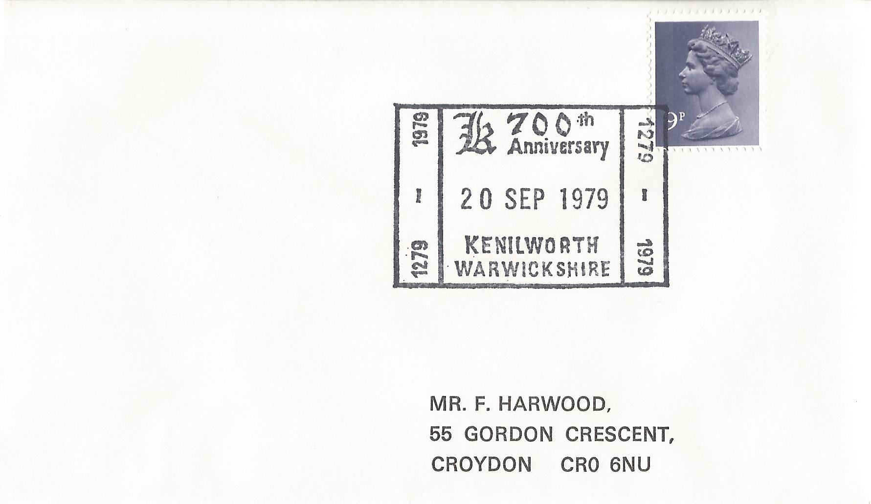 K 700th Anniversary 1279 1979 Kenilworth Warwickshire_4003