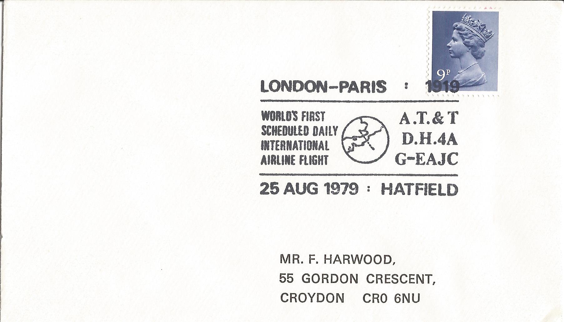 London Paris 1919 World's First Scheduled Daily International Airline Flight AT&T DH4A G-EAJC Hatfield_3973
