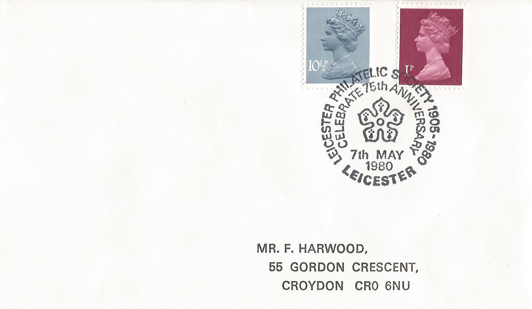Leicester Philatelic Society 1905-1980 Celebrate 75th Anniversary Leicester_4214