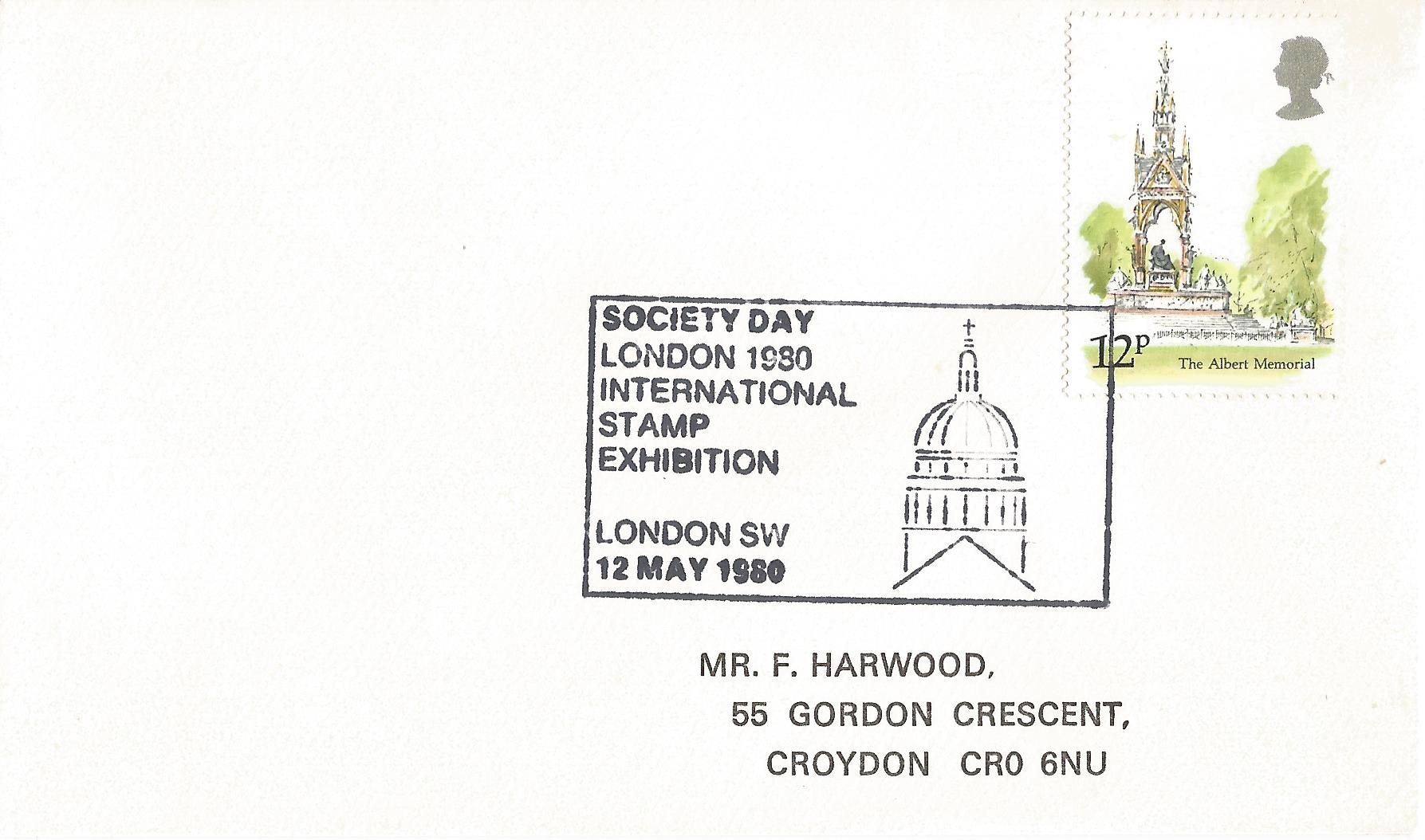 London 1980 International Stamp Exhibition Society Day London SW_4204