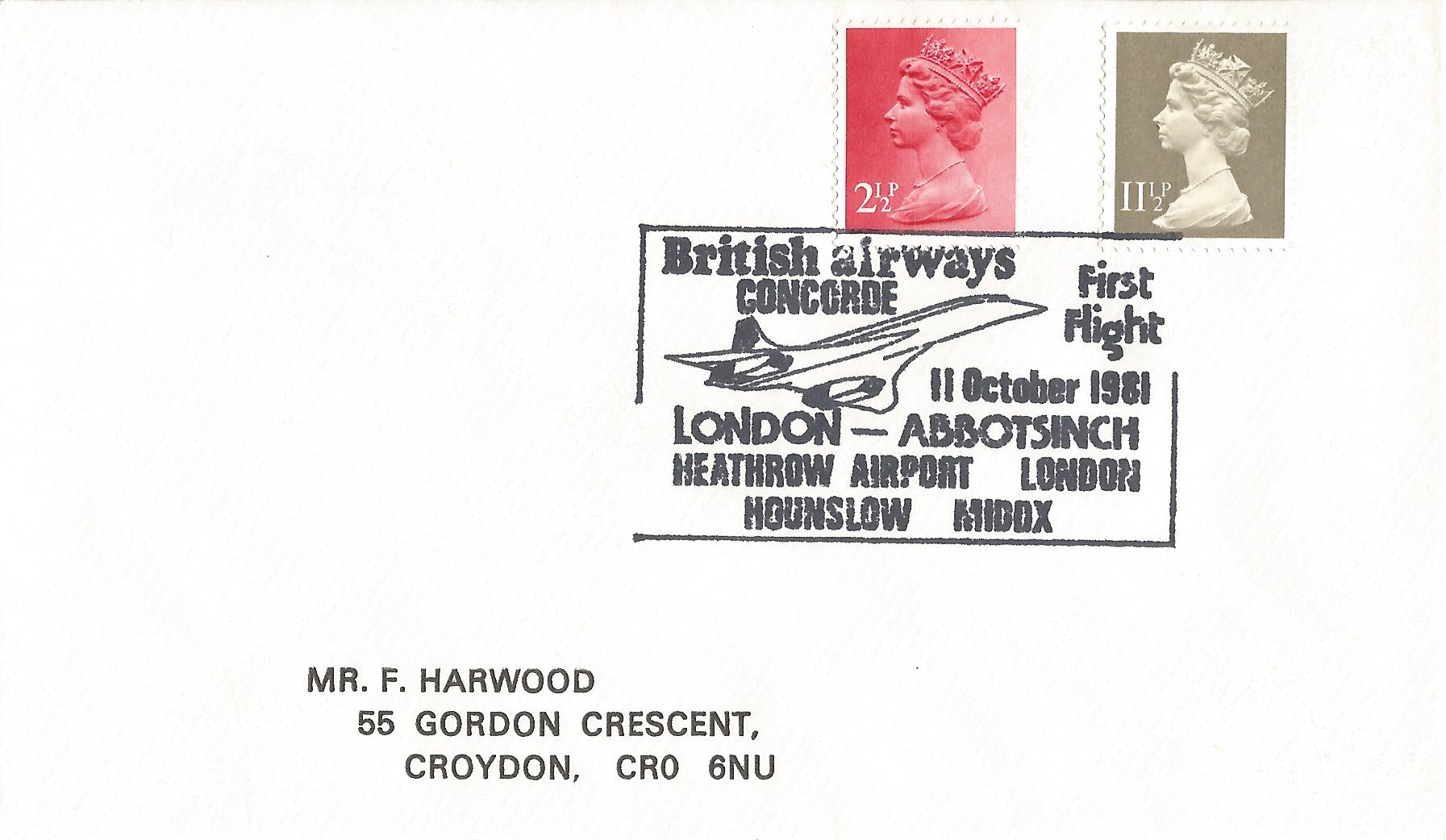 British Airways Concorde First Flight London-Abbotsinch Heathrow Airport London Hounslow Middlesex_4987