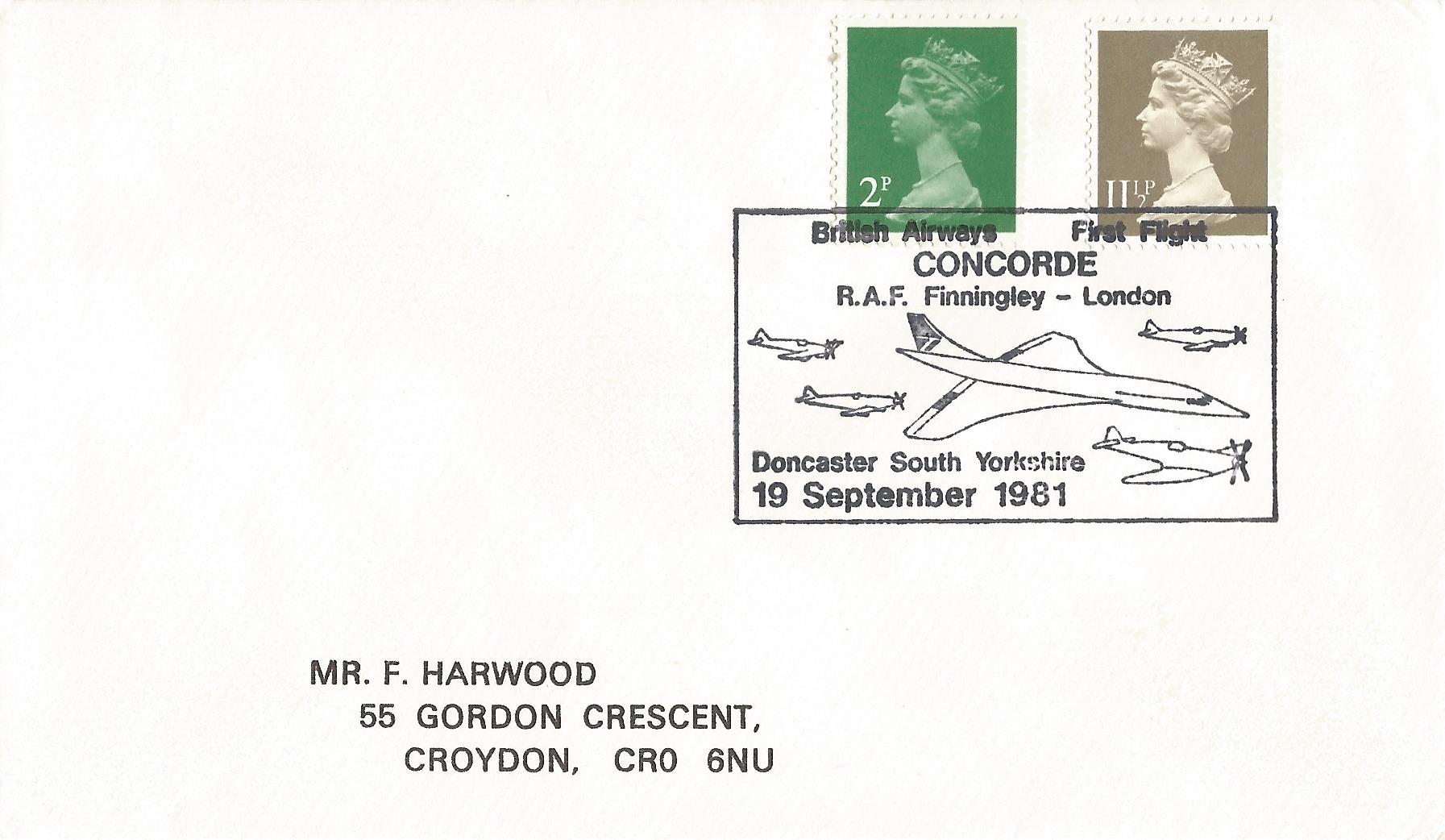 British Airways  First Flight Concorde RAF Finningley - London  Doncaster South Yorkshire_4947