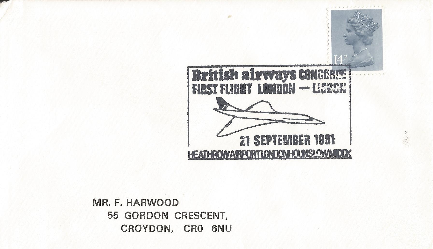 British airways Concorde First Flight London - Lisbon Heathrow Airport London Hounslow Middx_4948