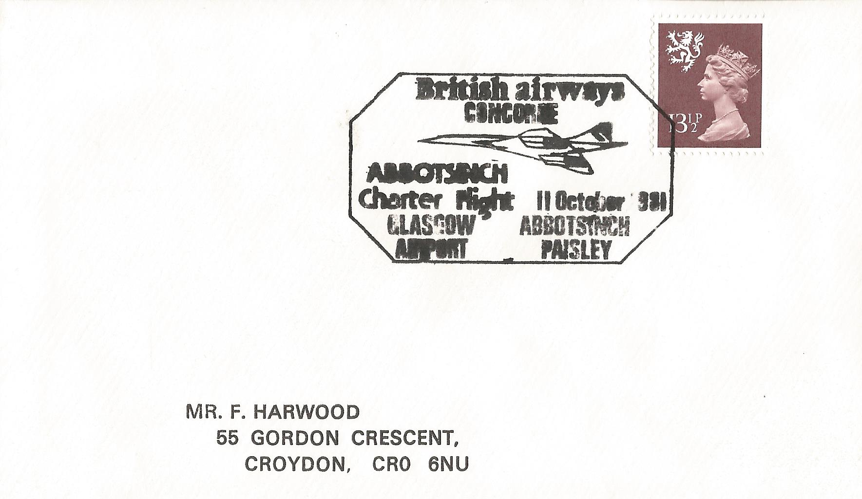 British airways concorde  Abbotsinch Charter Flight  Glasgow Airport Abbotsinch Paisley_4986