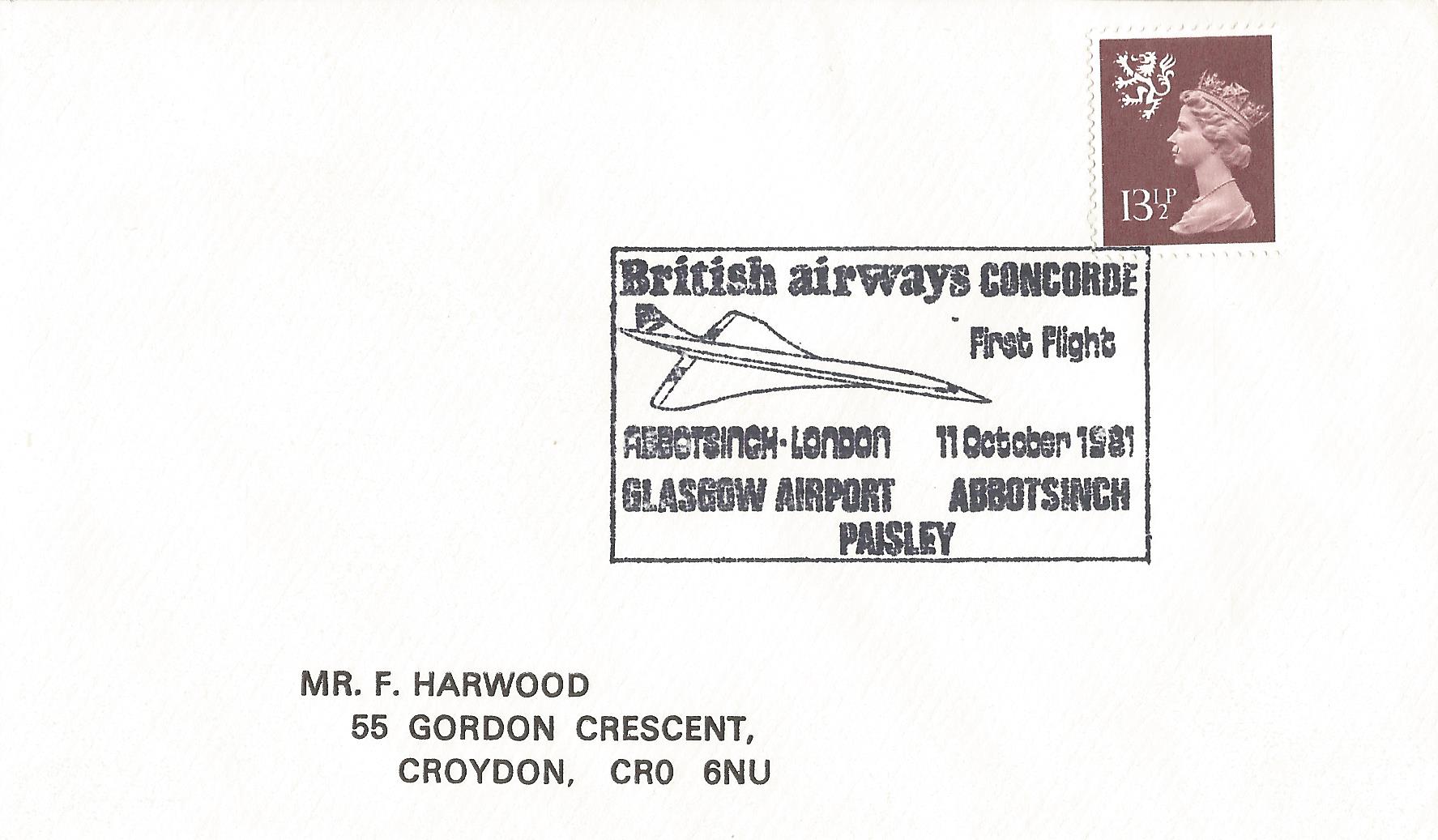 British airways concorde First Flight Abbotsinch - London Glasgow Airport Abbotsinch Paisley_4985