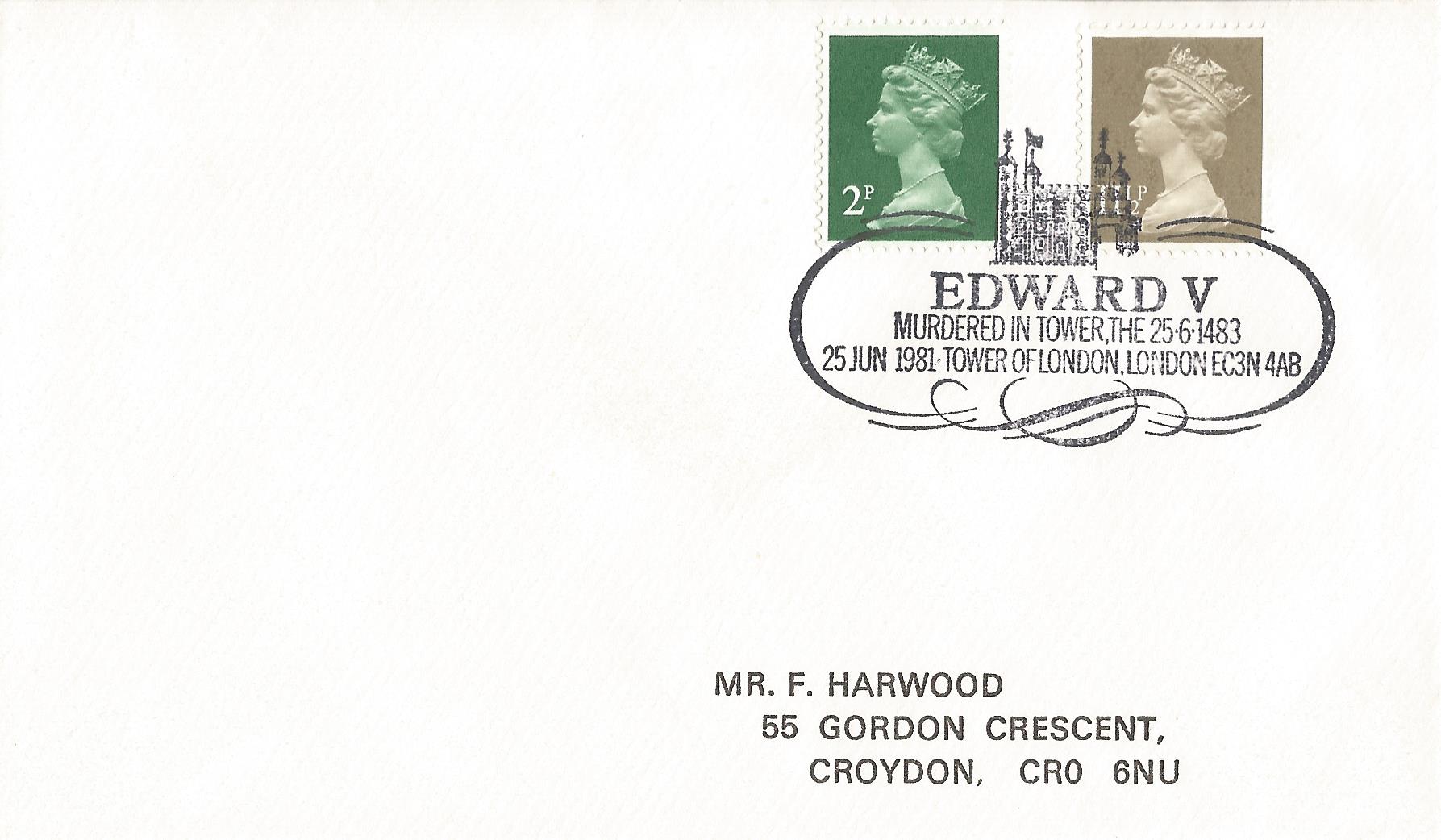 Edward V Murdered in Tower The 25.6.1483 Tower of London London EC3N 4AB_4780