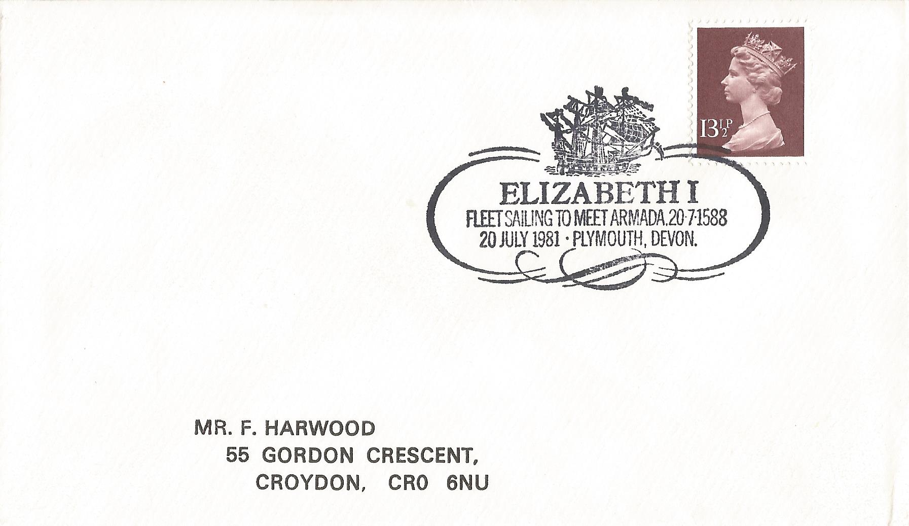 Elizabeth I Fleet Sailing to Meet Armada 20.7.1588 Plymouth Devon_4831
