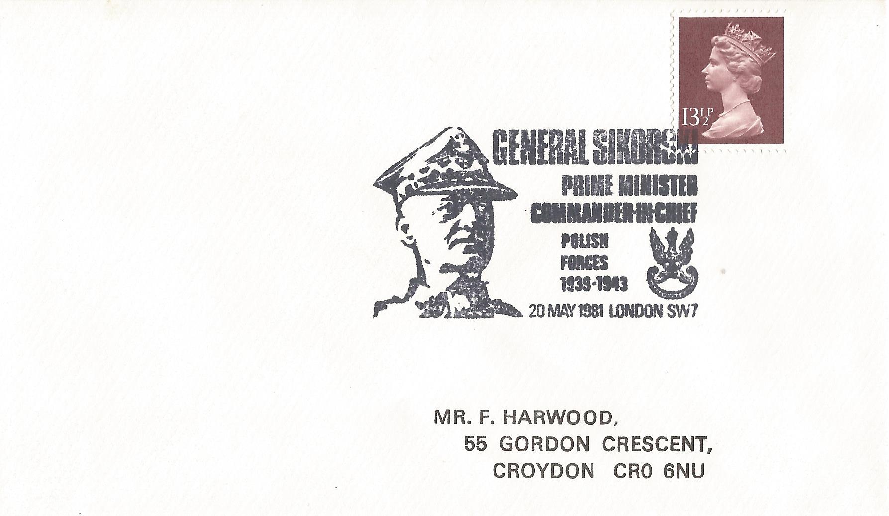 General Sikorski Prime Minister Commander in Chief Polish Forces 1939-1943 London SW7_4697