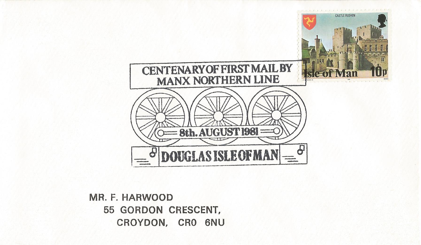 Centenary of First Mail by Manx Northern Line Douglas Isle of Man_M106