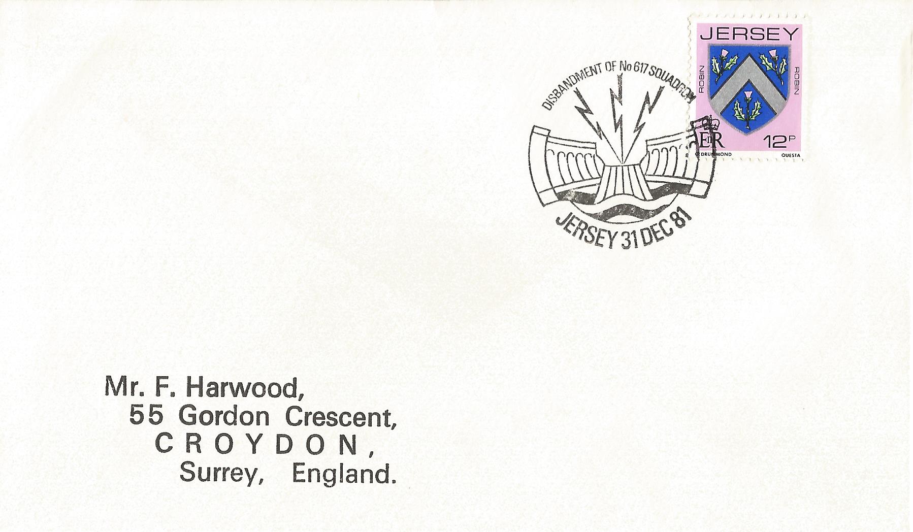 Disbandment of No 617 Squadron Jersey_J107