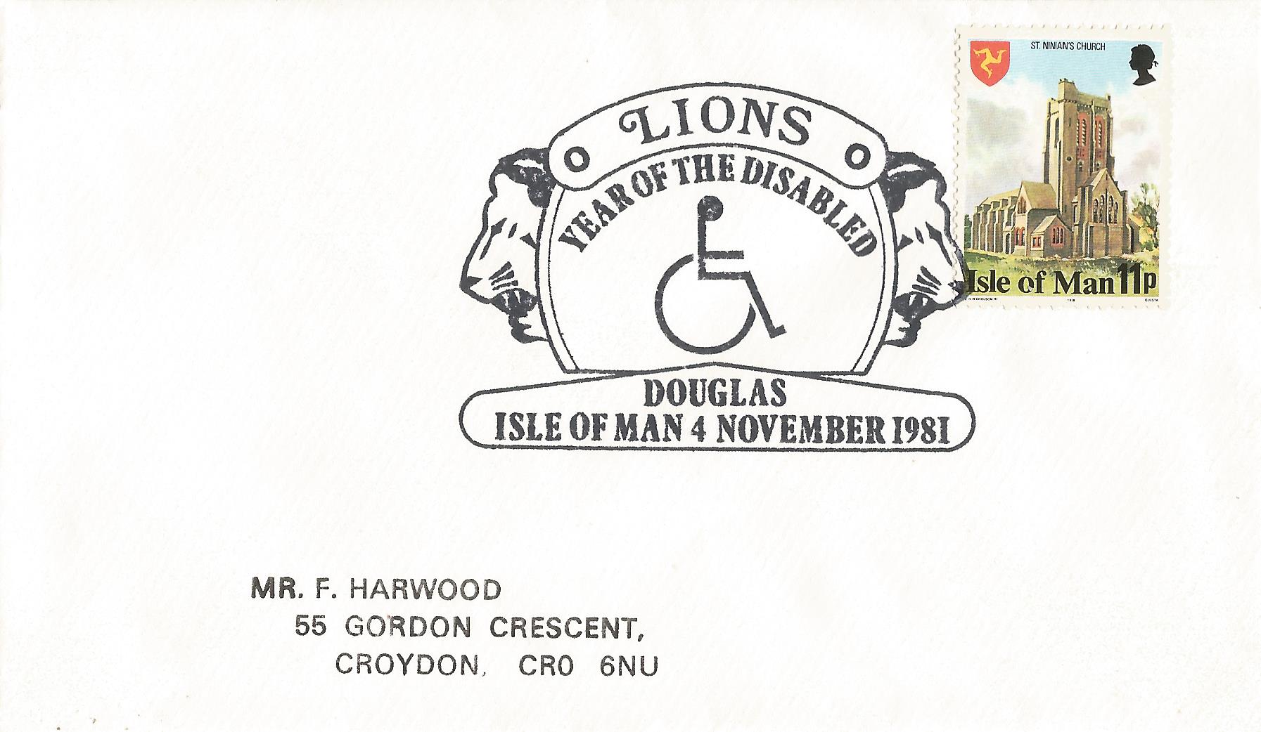 Lions Year of The Disabled Douglas Isle of Man_M112