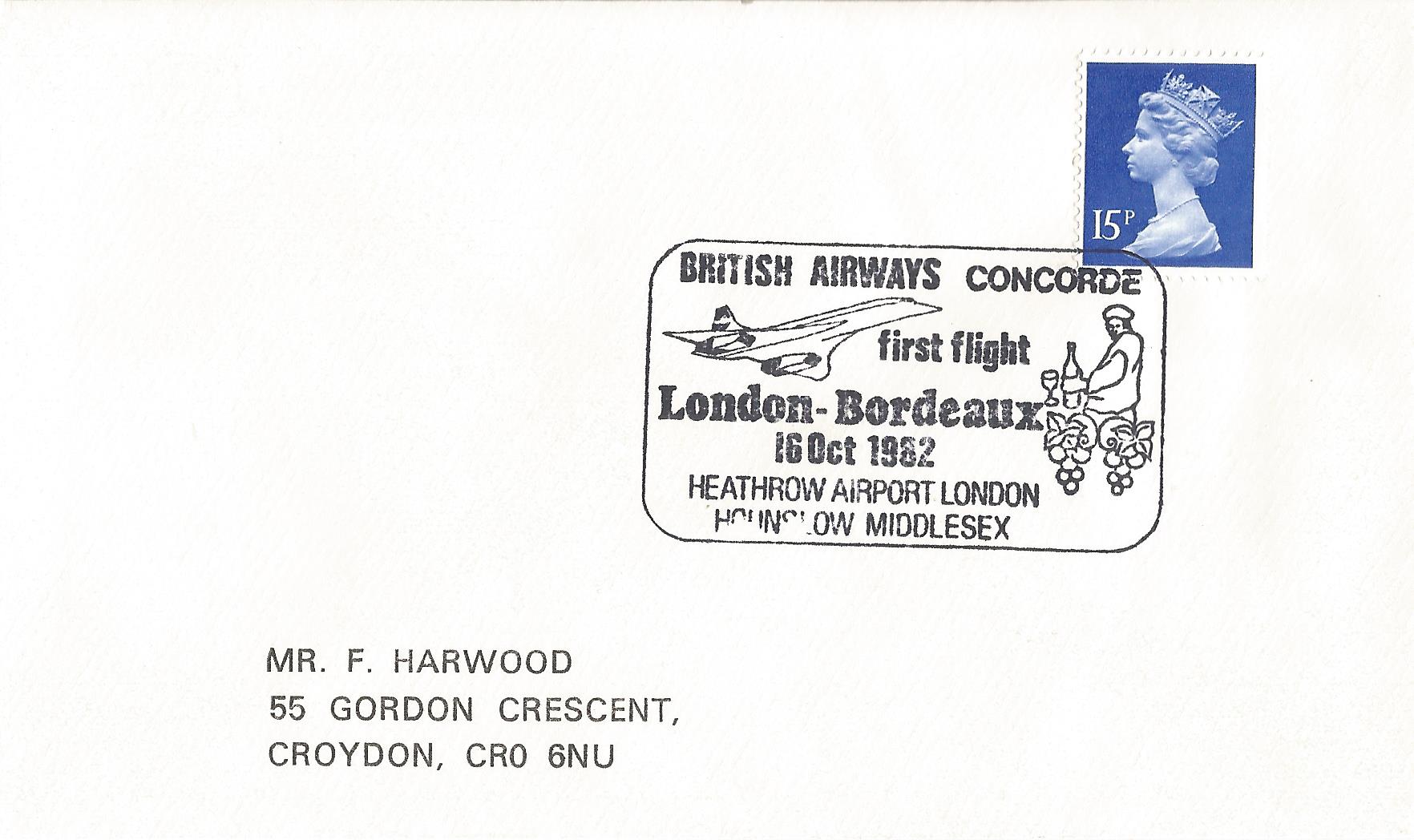 British Airways Concorde First Flight London Bordeaux Heathrow Airport London Hounslow Middlesex_5452