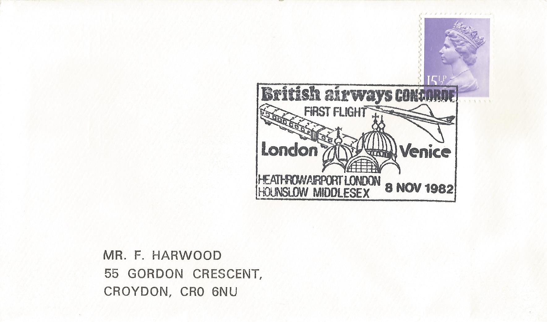 British Airways Concorde First Flight London Venice Heathrow Airport London Hounslow Middlesex_5468