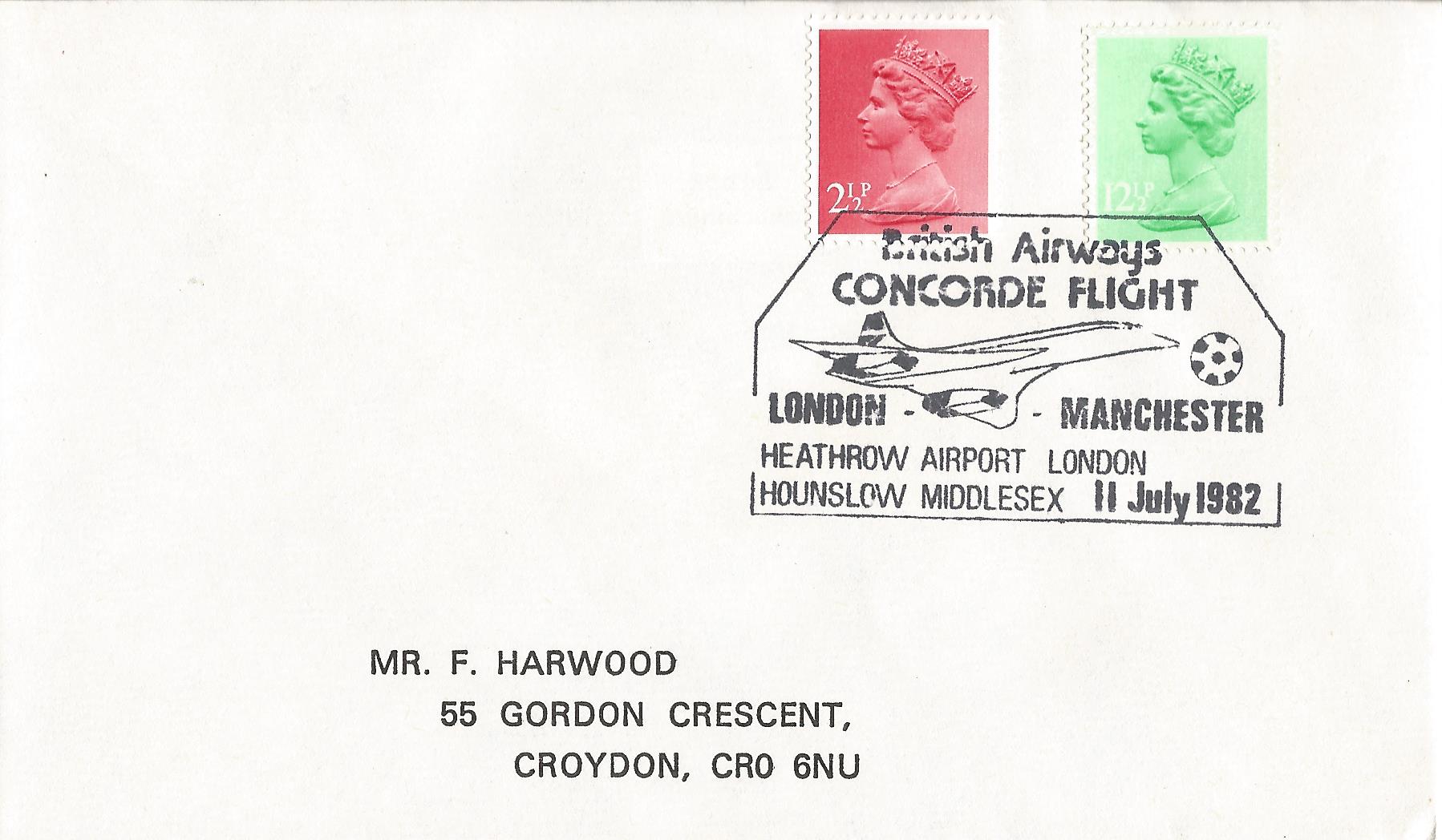 British Airways Concorde Flight London Manchester Heathrow Airport London Hounslow Middlesex_5286