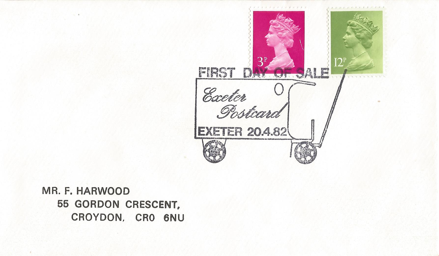 First Day of Sale Exeter Postcard Exeter_5122