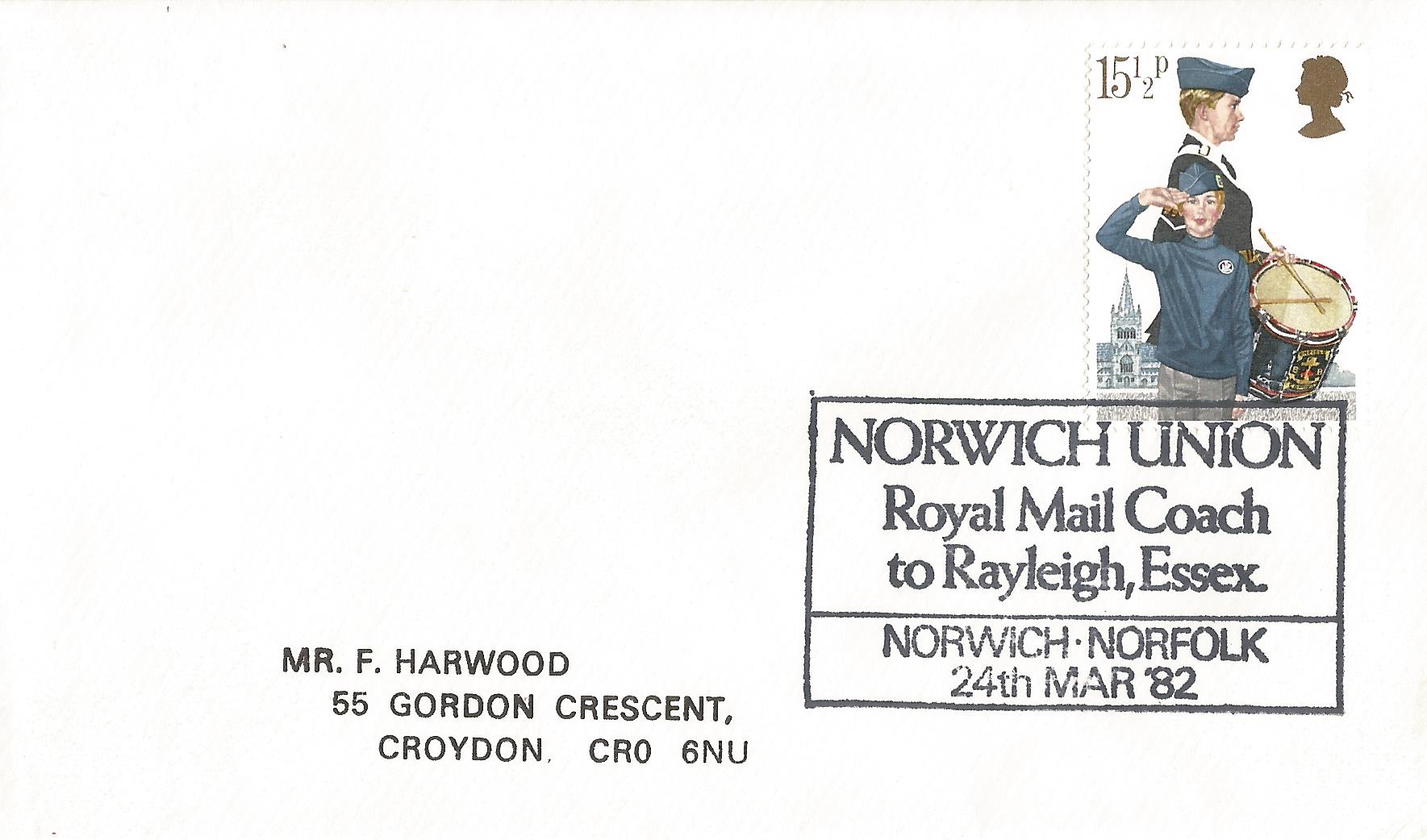 Norwich Union Royal Mail Coach to Rayleigh Essex Norwich Norfolk_5105
