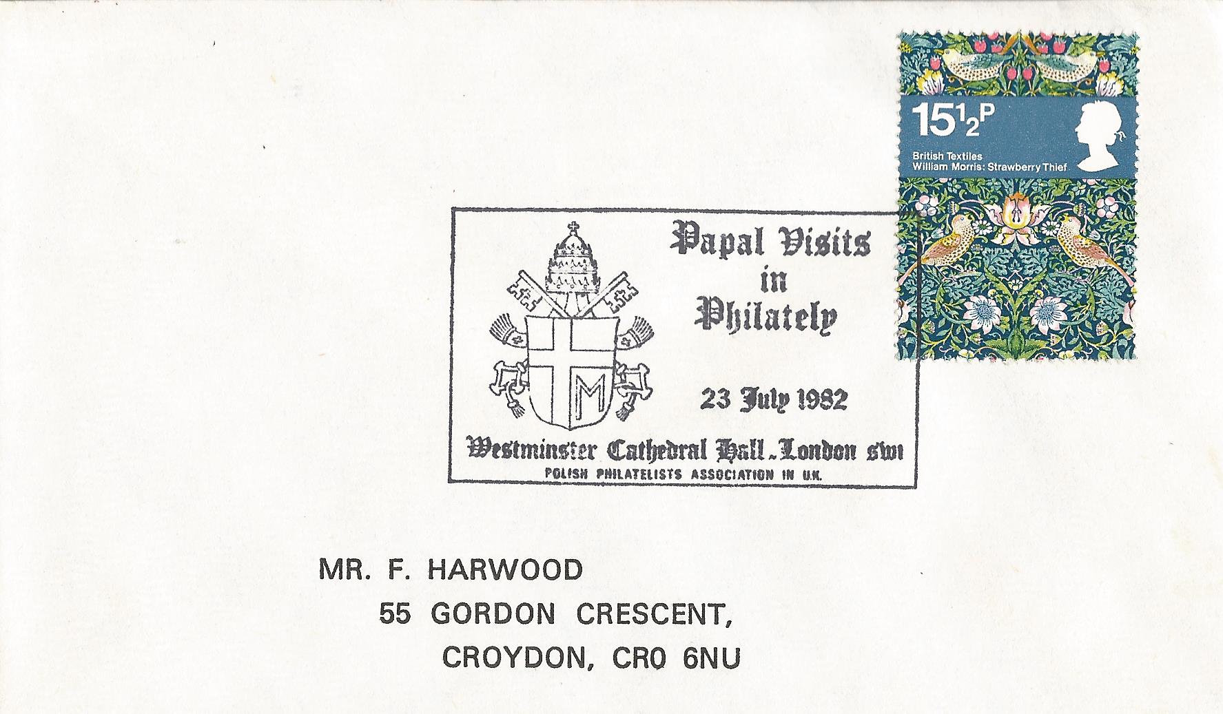 Papal Visits in Philately Westminster Cathedral Hall Polish Philatelists Association in UK London SW1_5324