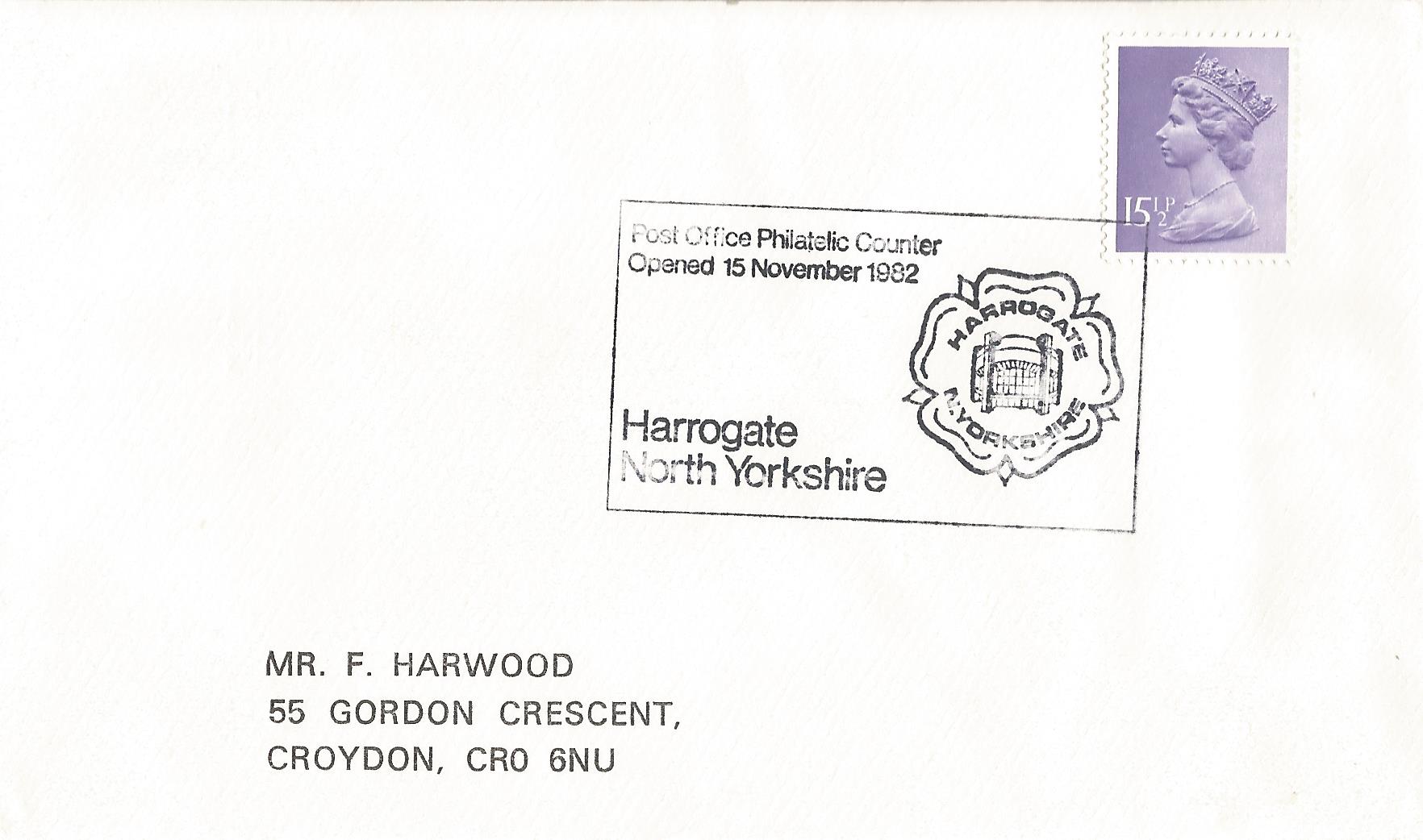 Post Office Philatelic Counter Opened 15 November 1982 Harrogate Noth Yorkshire_5473