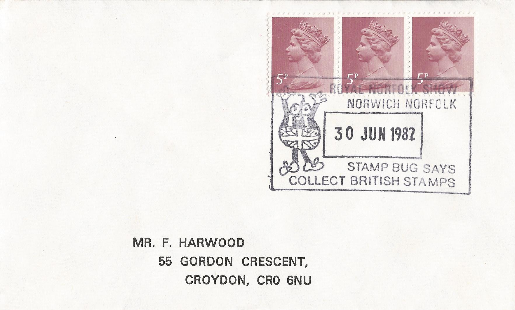 Royal Norfolk Show Stamp Bug Says Collect British Stamps Norwich Norfolk_5263