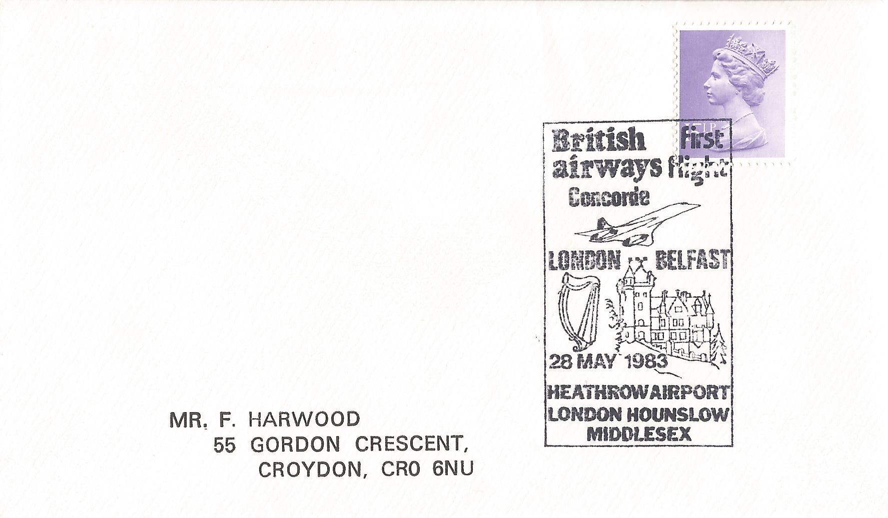British airways First flight Concorde London Belfast Heathrow Airport London Hounslow Middlesex_5629