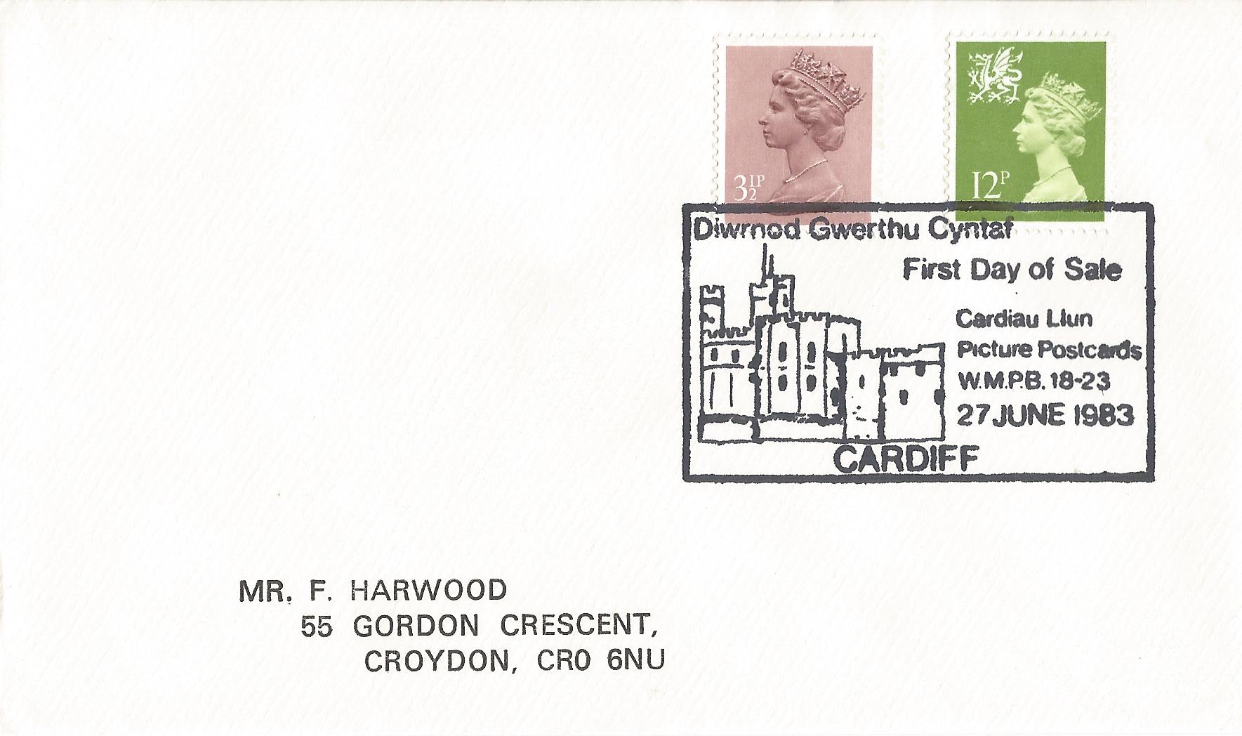 Diwrnod Gwerthu Cyntaf First Day of Sale Cardiau Llun Picture Postcards WMPB 18-23 Cardiff_5656