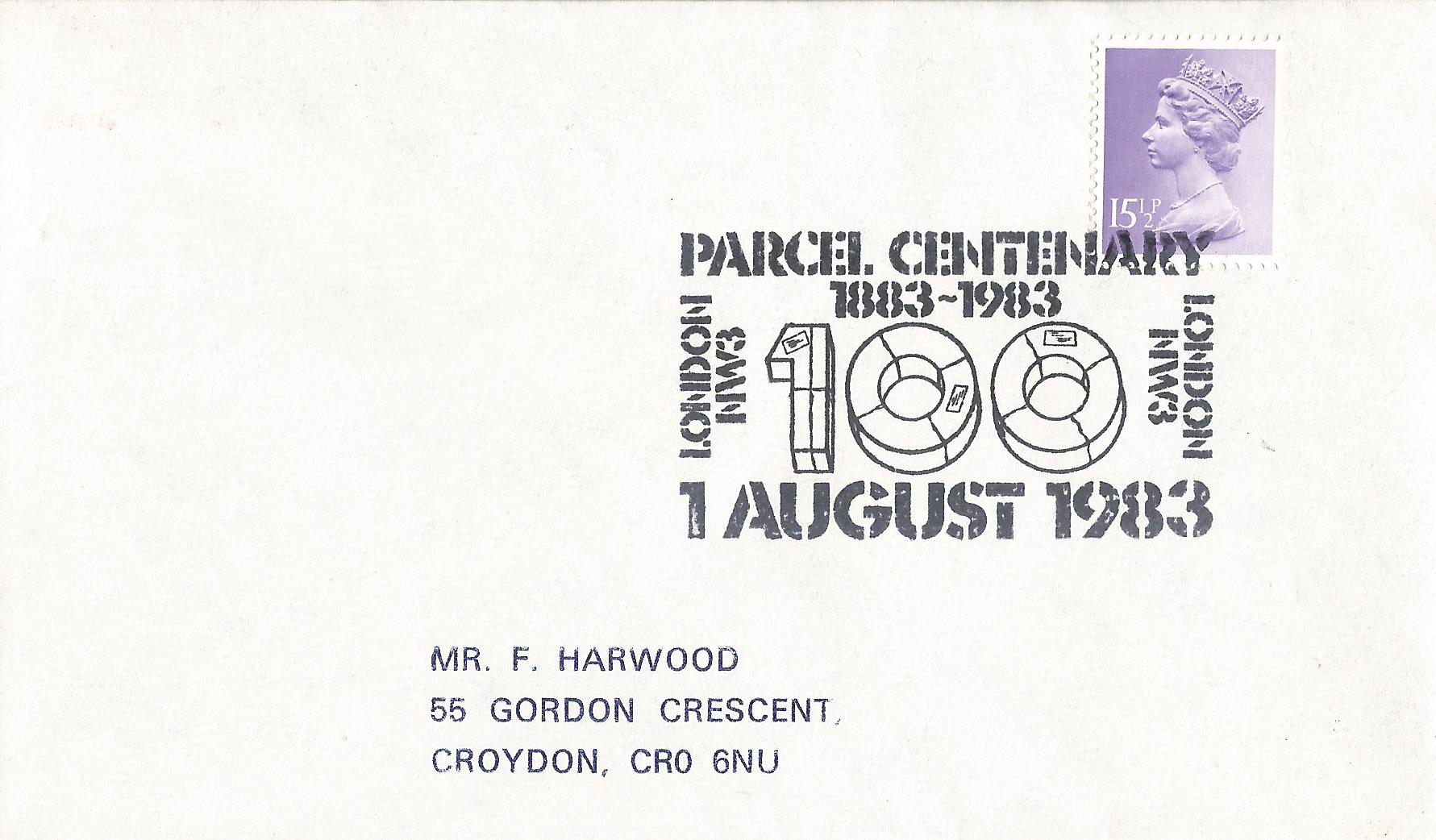 Parcel Centenary 1883-1983 London NW3_5716