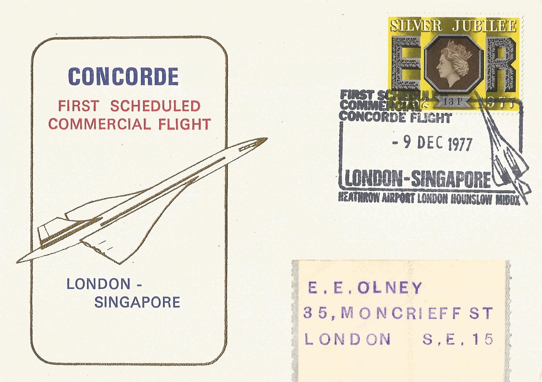 First Scheduled Commercial Concorde Flight London-Singapore Heathrow Airport London Hounslow Middx_3438