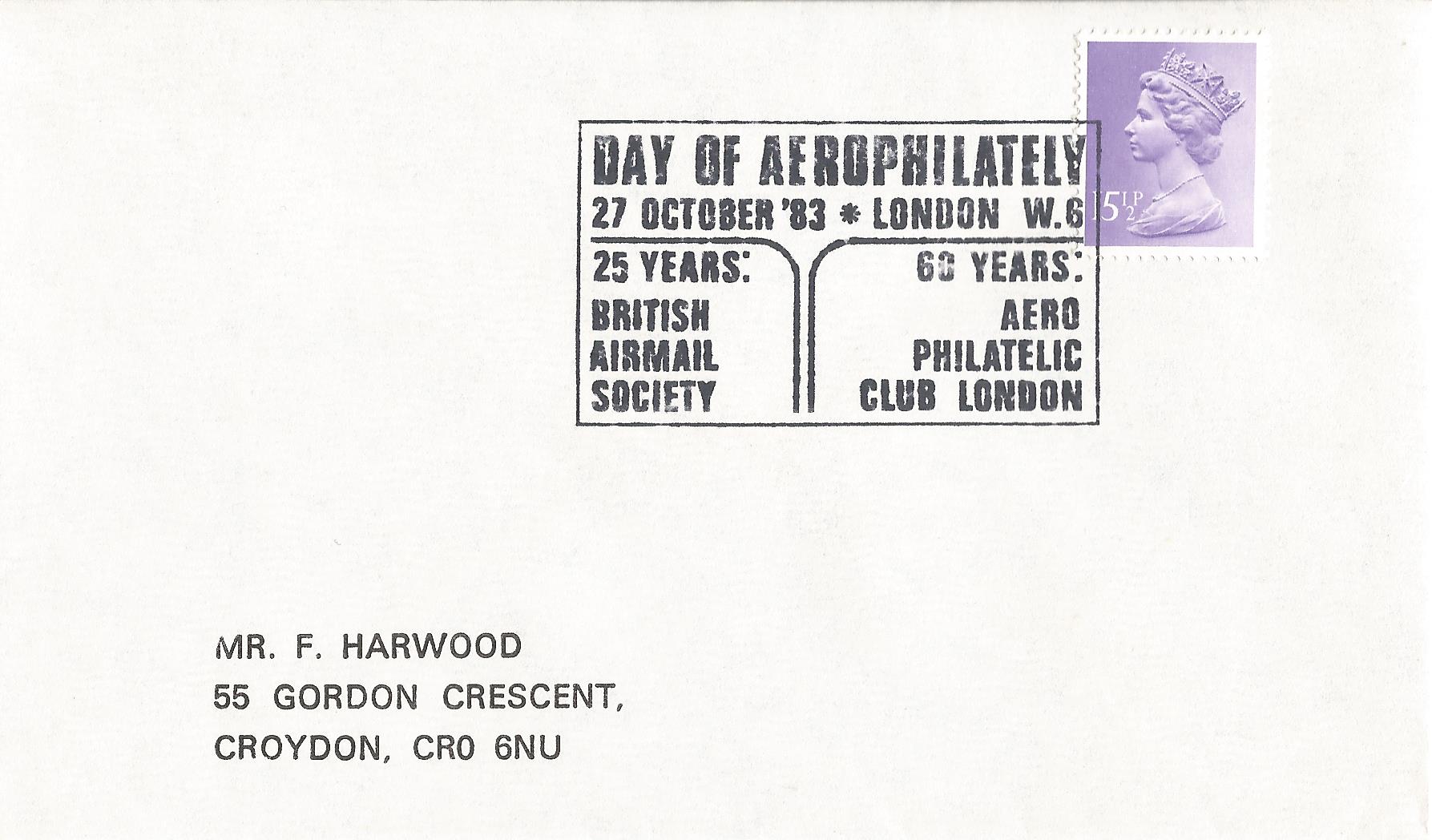 Day of Aerophilateley 25 Years British Airmail Society 60 Years Aero Philatelic Club London_5819