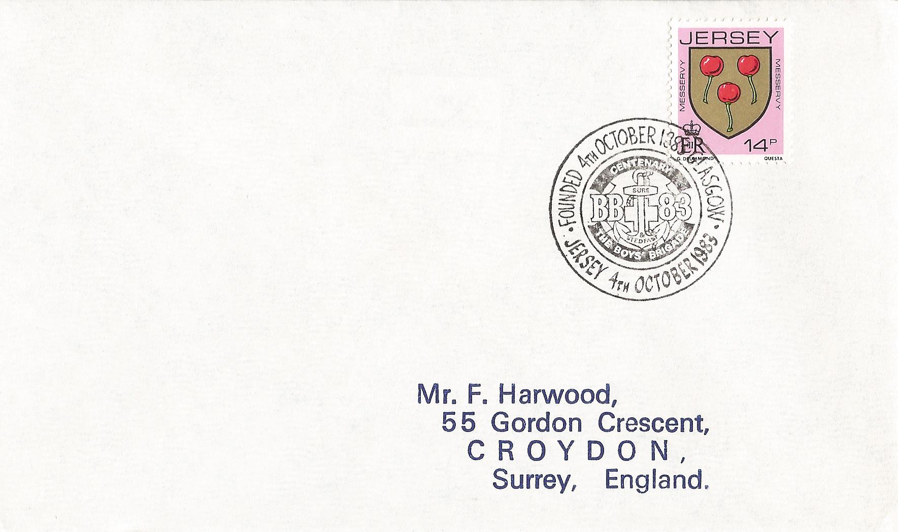 Founded 4th October 1883 Glasgow Centenary The Boys Brigade Jersey_J138