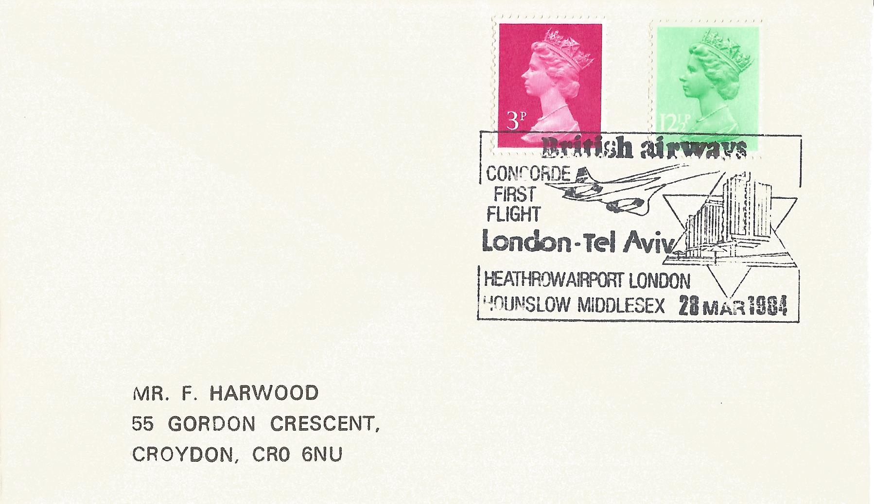 British airways concorde First Flight London - Tel Aviv Heathrow Airport London Hounslow Middlesex_5921
