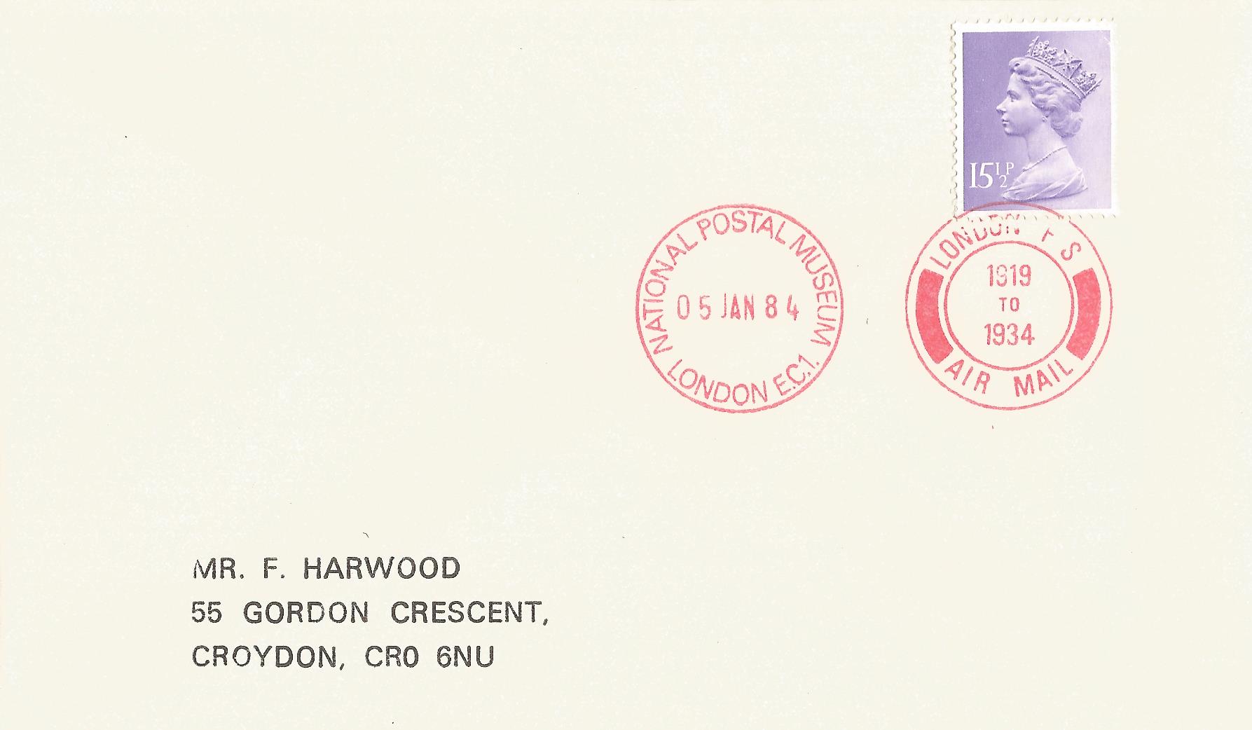 London F S Air Mail 1919 to 1934 National Postal Museum London EC1_5854