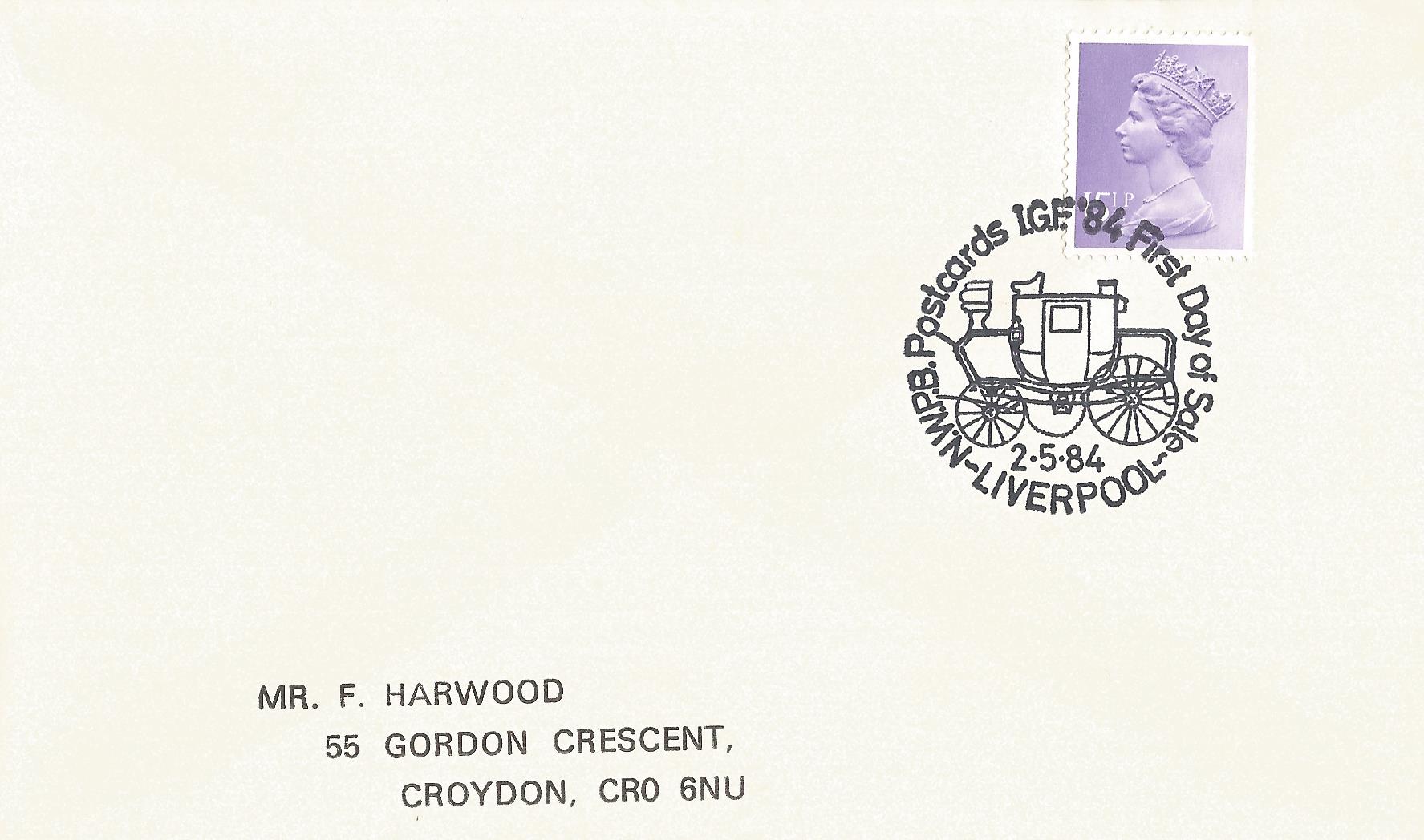 NWPB Postcards IGF'84 First Day of Sale Liverpool_5969