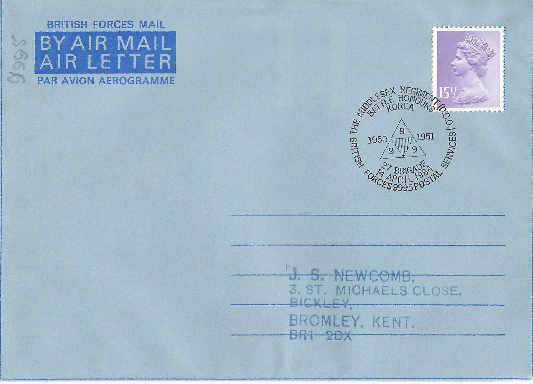 The Middlesex Regiment (DCO) Battle Honours Korea 1950 1951 27 Brigade BFPS_5951