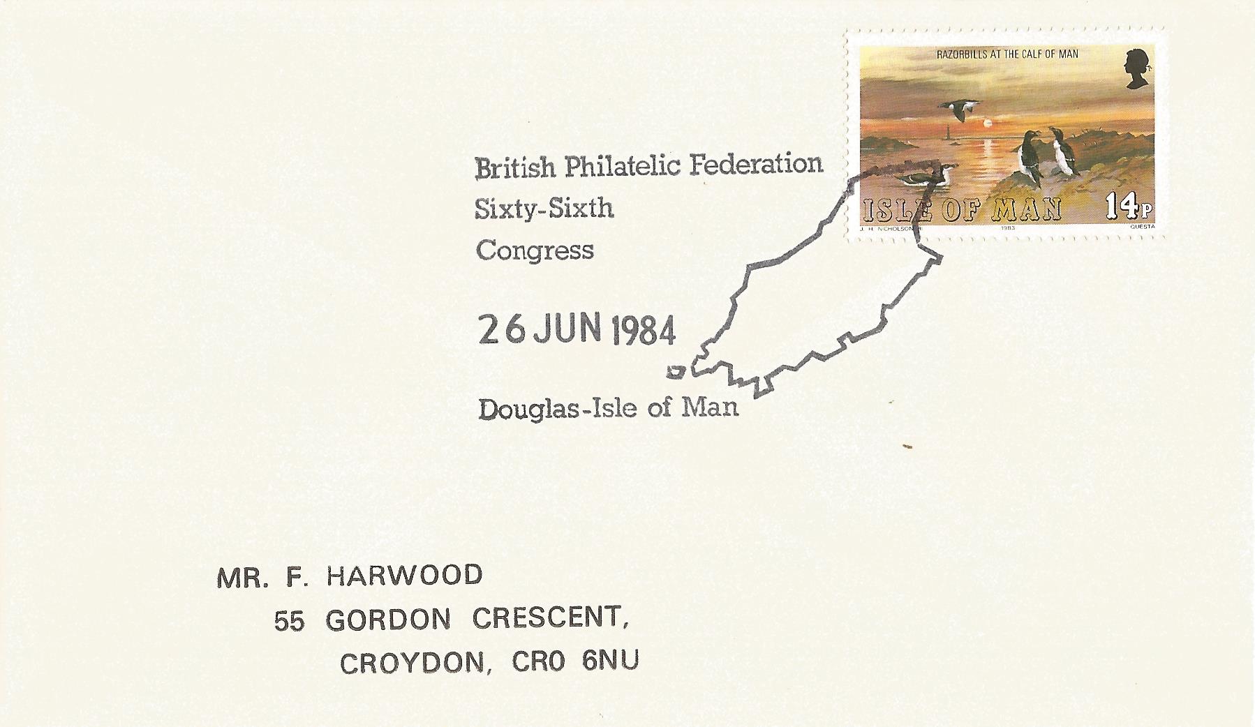 British Philatelic Federation Sixty-Sixth Congress Douglas Isle of Man_M156